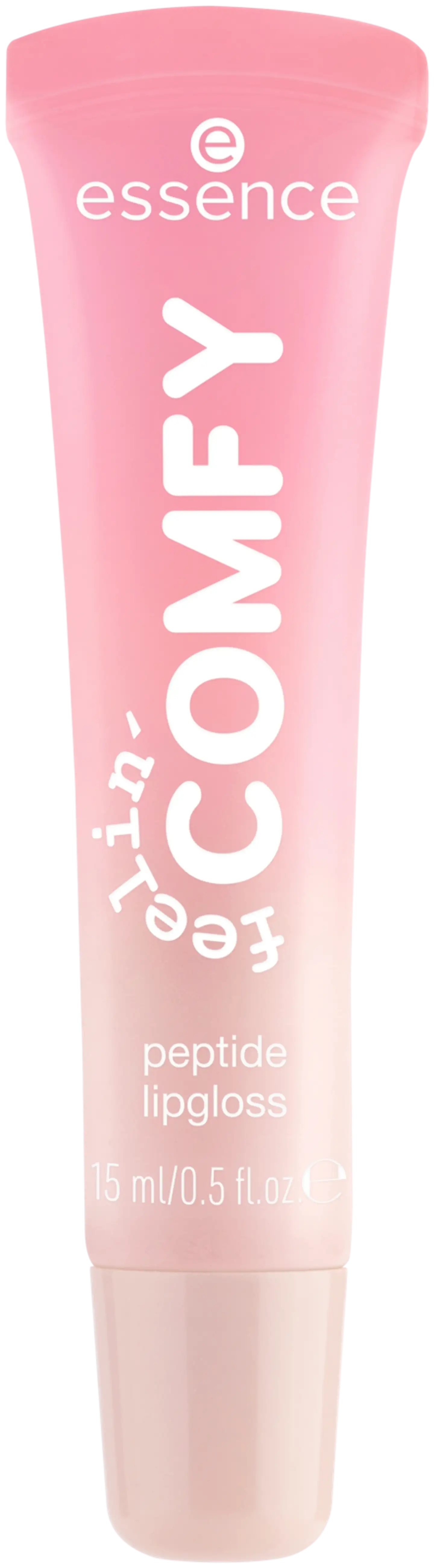 essence feelin' comfy peptide lipgloss 01 Strawberry Self-love 15 ml - 1