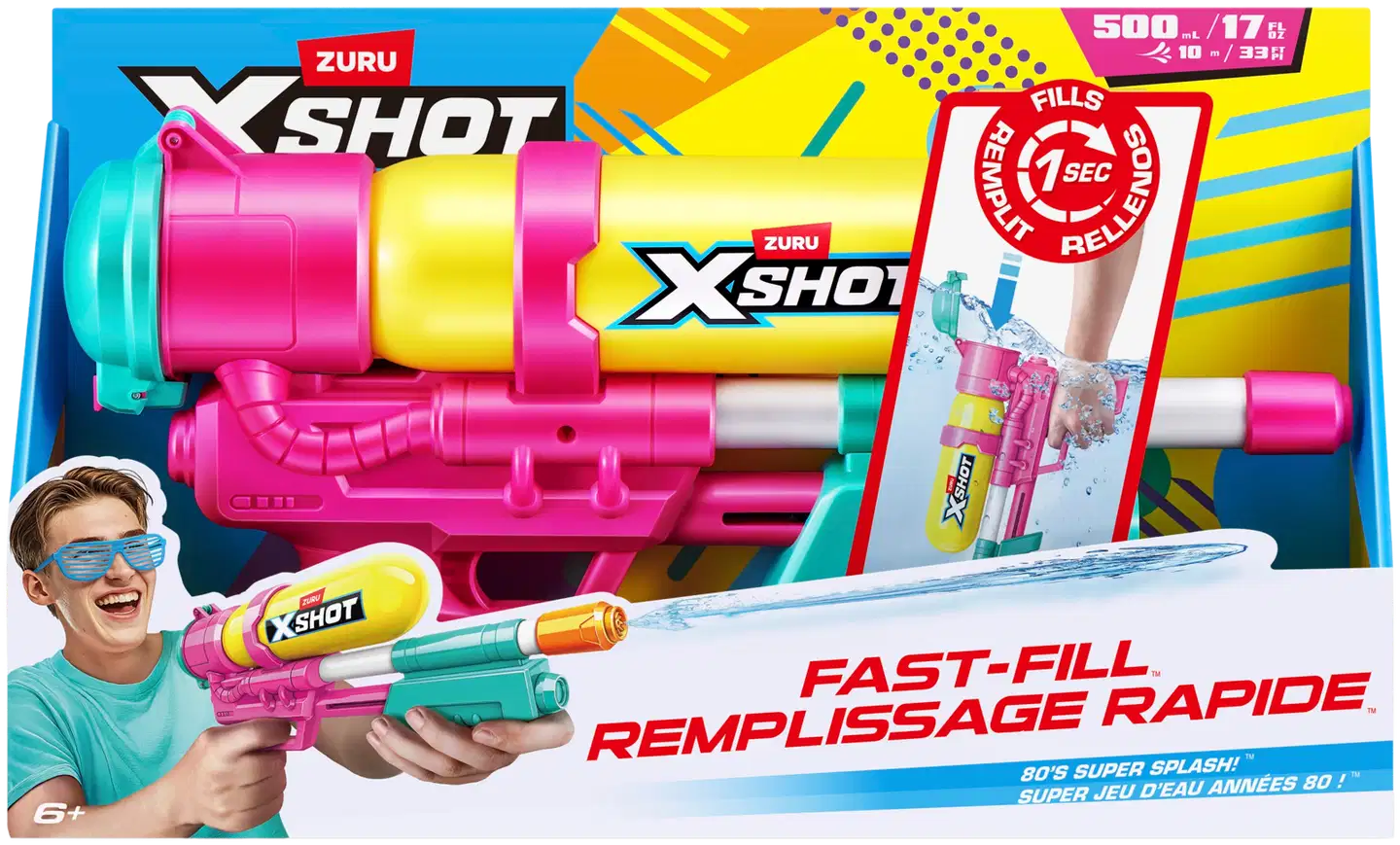 X-SHOT WATER vesipyssy Fast Fill Retro Blaster - 6