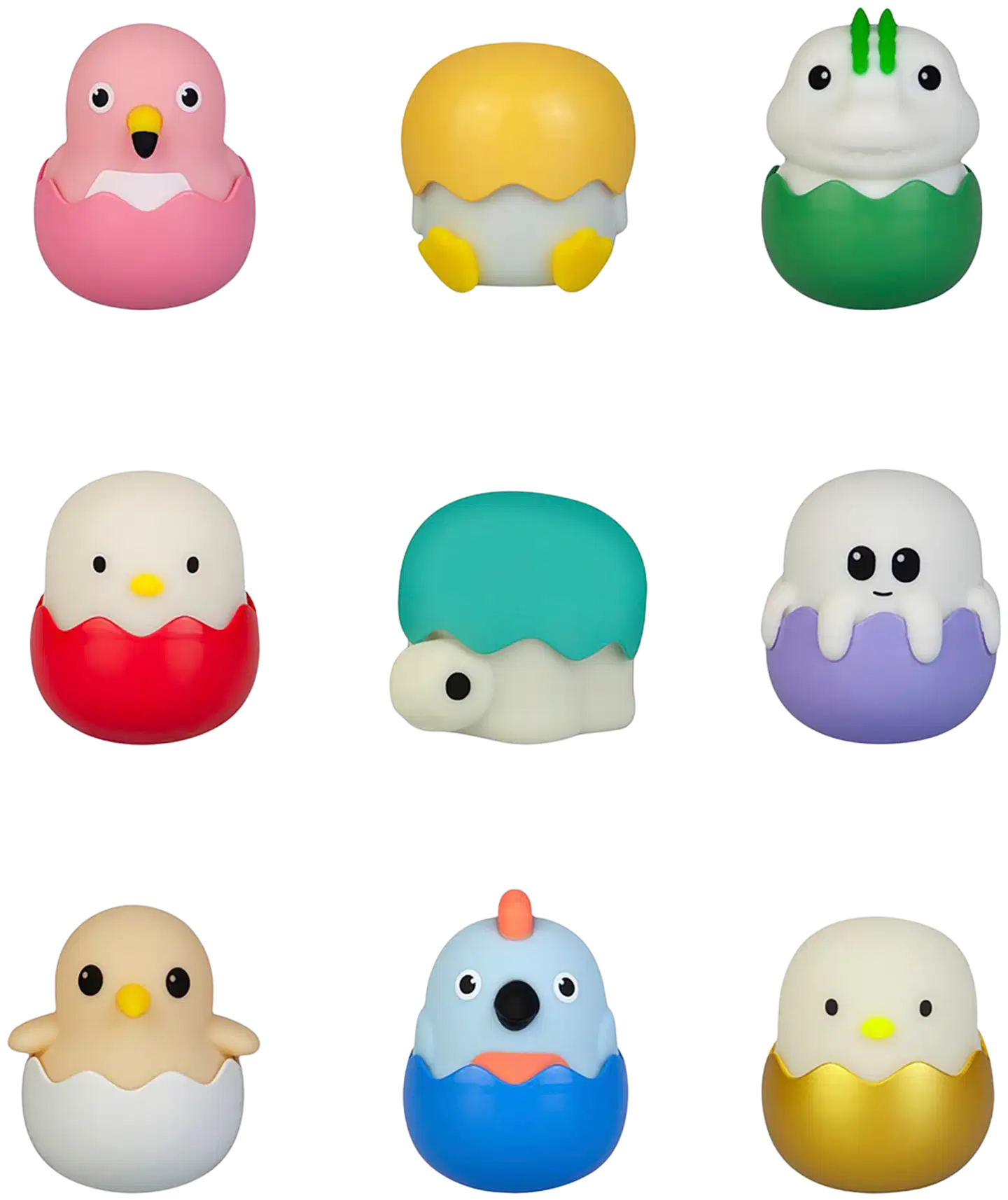 Eggy & friends mysteerihahmovalo, erilaisia - 3