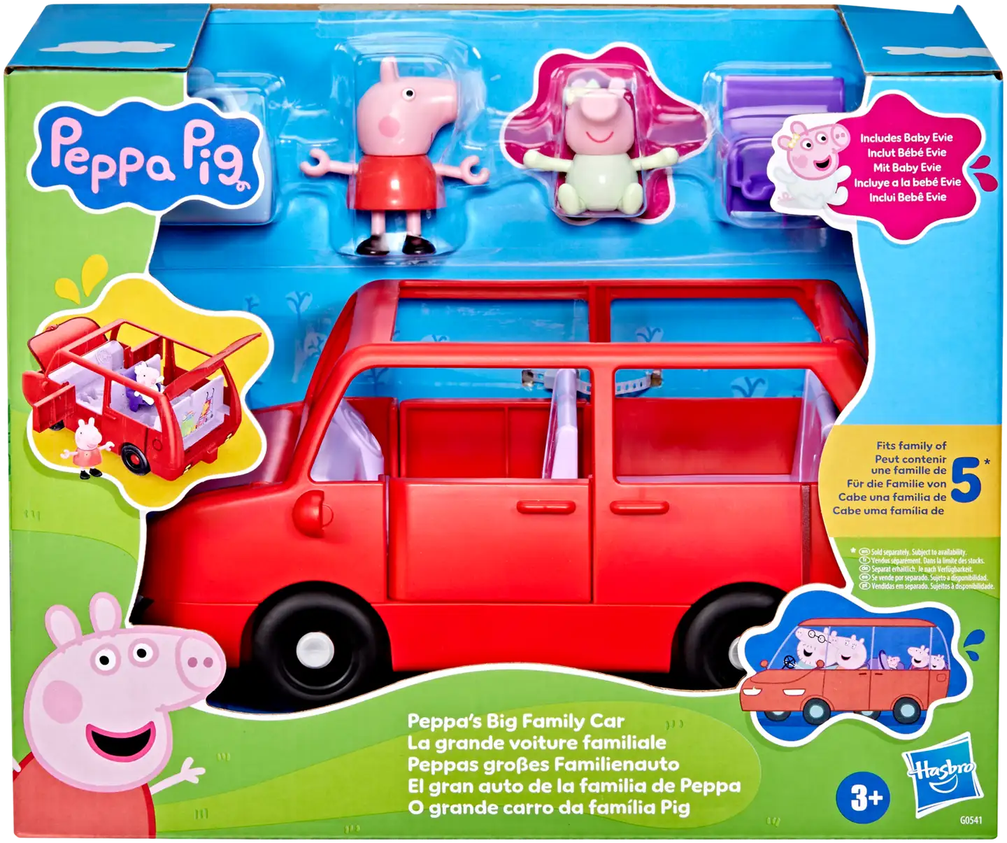 Peppa Pig Leikkisetti Peppan iso perheauto - 1