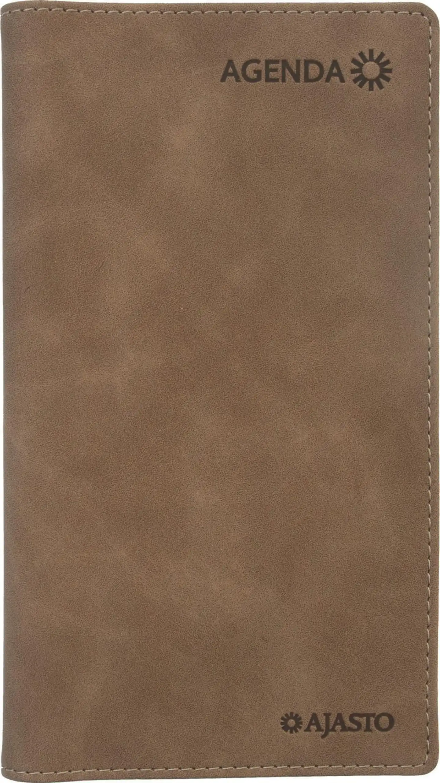 Ajasto taskukalenteri Agenda horizontal, ruskea - 1
