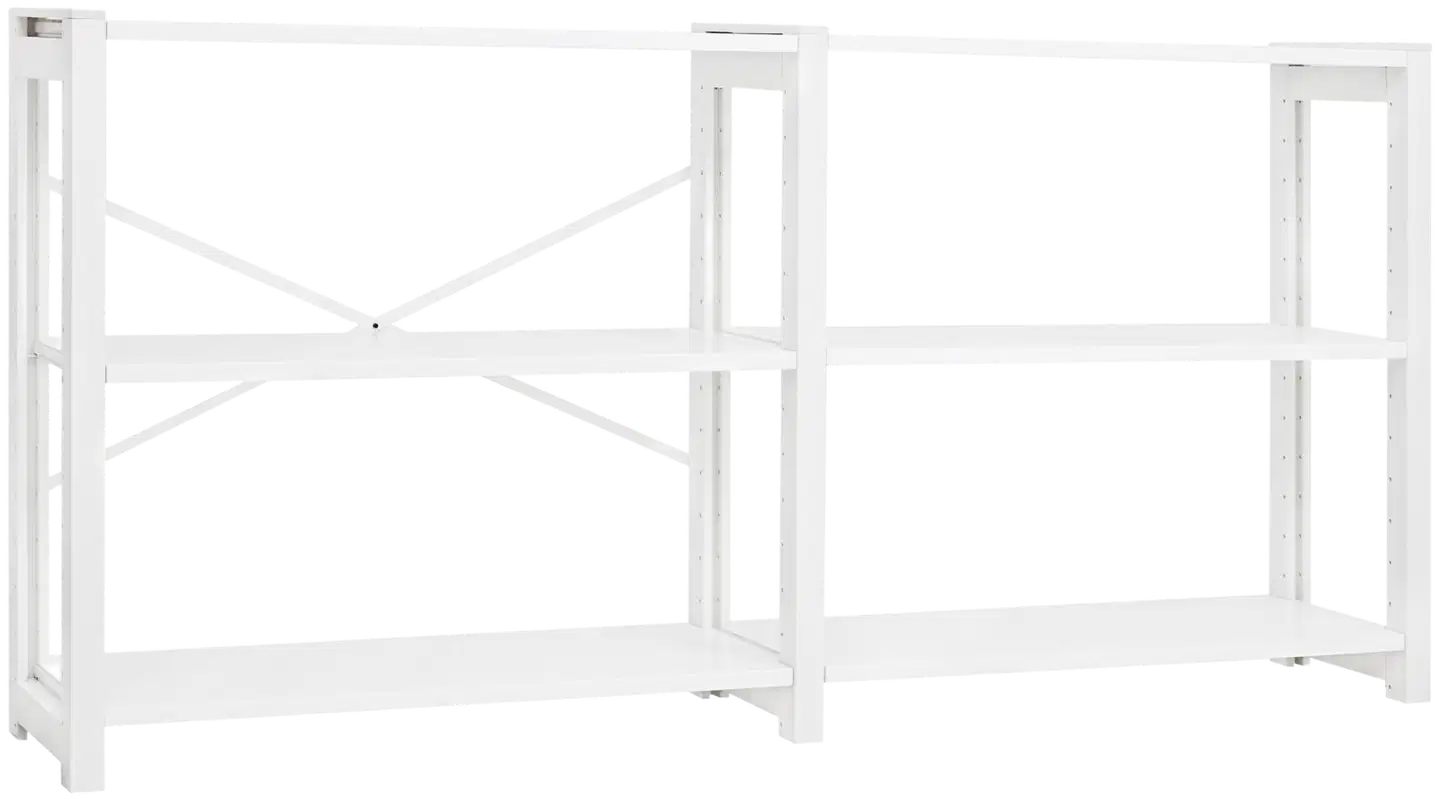 Lundia Classic 2-osainen avohylly, matala - VALKOINEN - 2