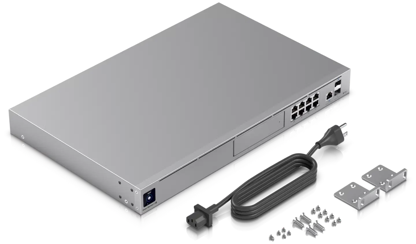 Ubiquiti räkkiasenteinen 10 Gbps yhdyskäytävä integroidulla PoE-kytkimellä UDM-SE - 7