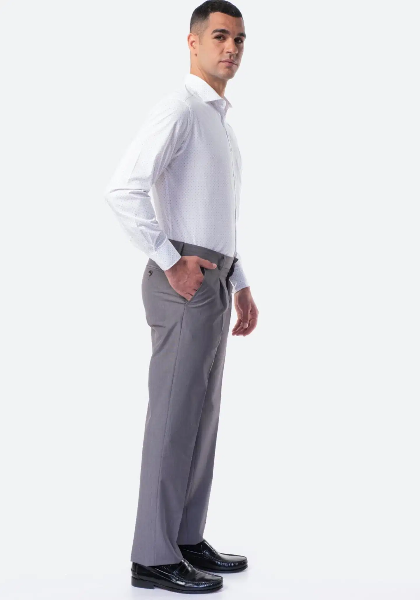 TEX miesten chinot I854545 - GREY - 5