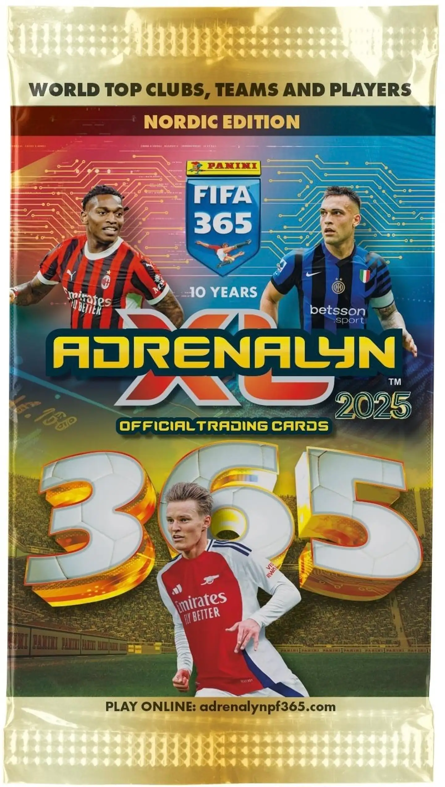 Panini FIFA 365 Adrenalyn XL -jalkapallokortit Nordic Edition keräilykortit