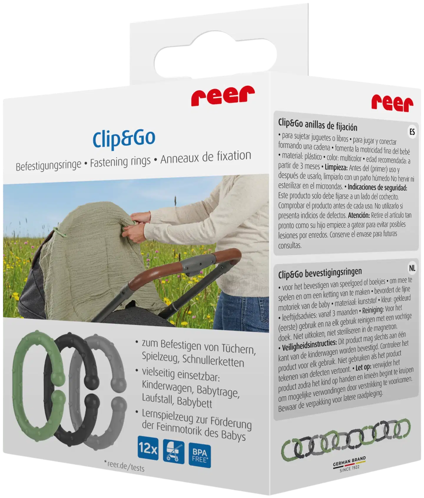 Reer Clip&Go kiinnityslenkit 12 kpl - 2