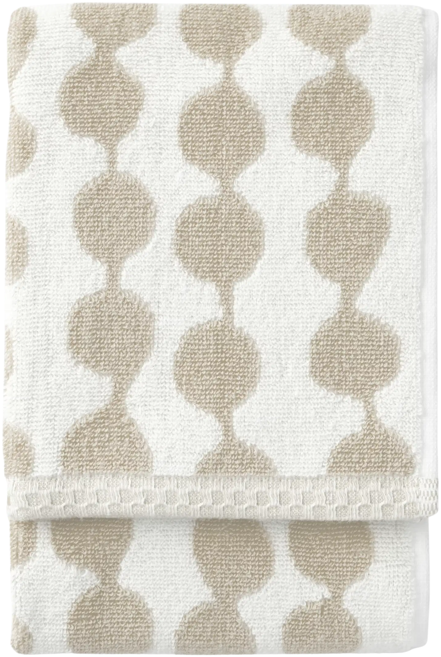 Finlayson käsipyyhe Pampula 50x70 beige-valkoinen