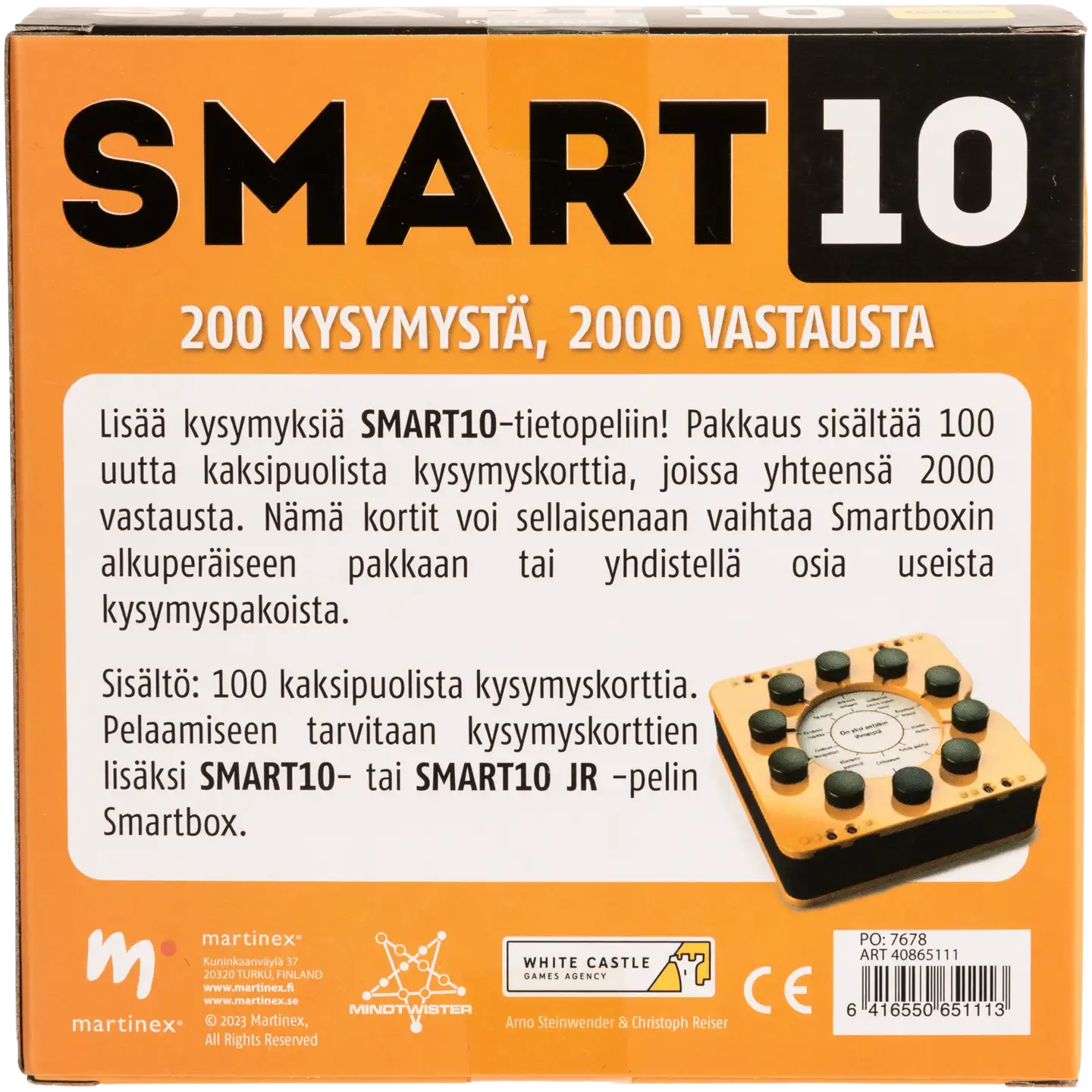 Peliko seurapeli Smart10 kysymykset 5 - 3