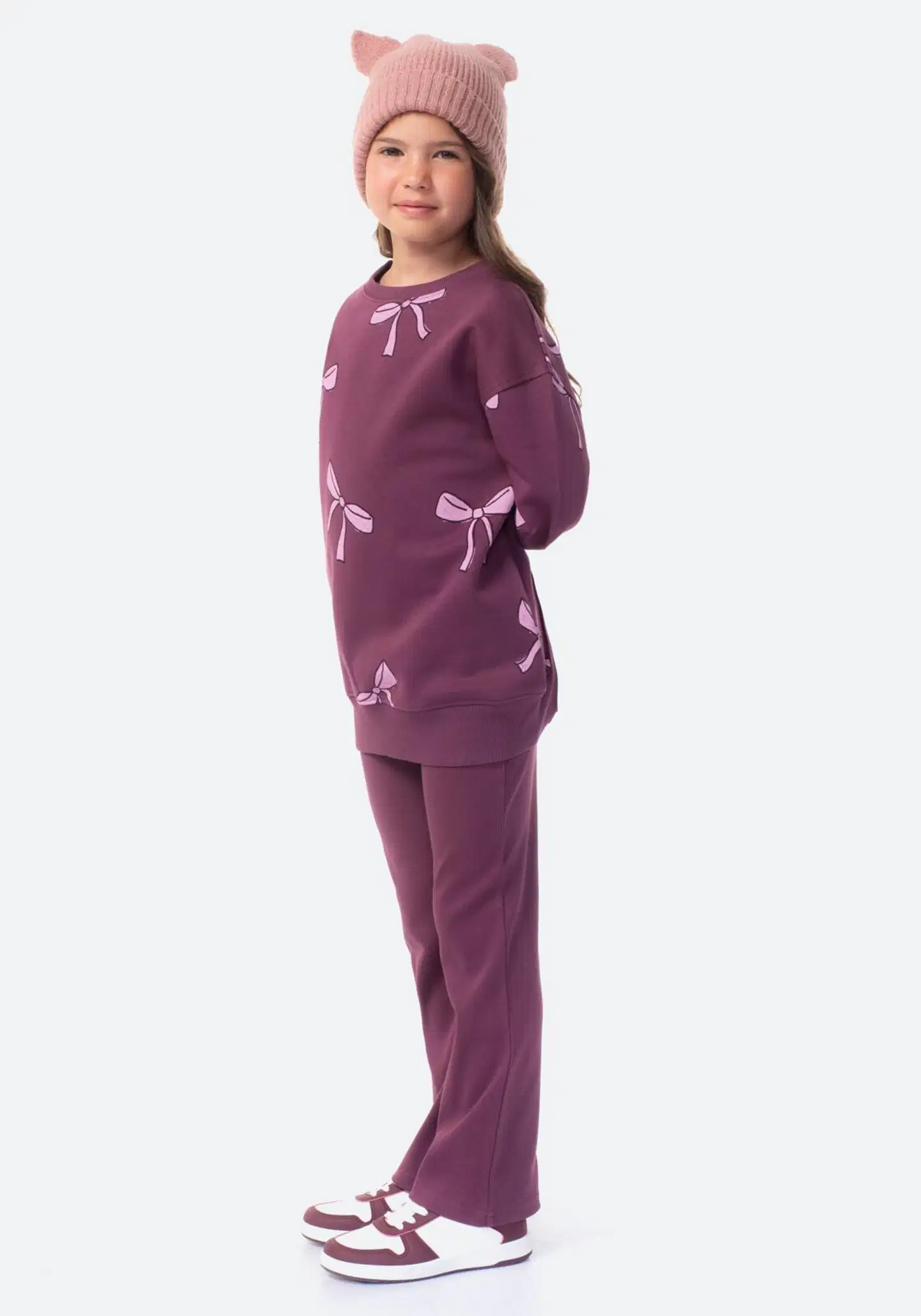 TEX lasten tunikasetti I292218 - BURGUNDI - 4