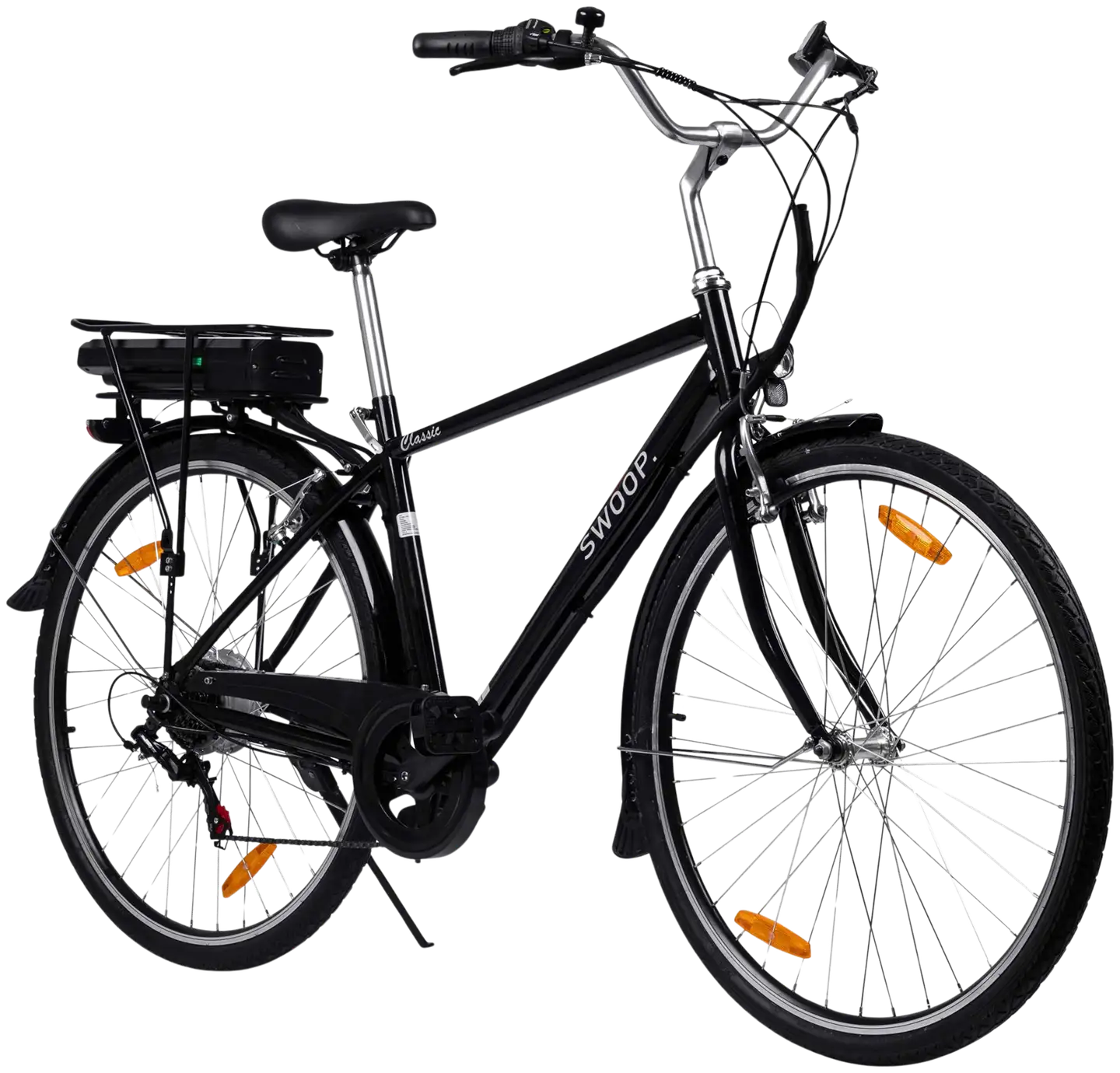 Swoop sähköpyörä Classic 28" 7-vaihdetta 36V/250W musta - 2