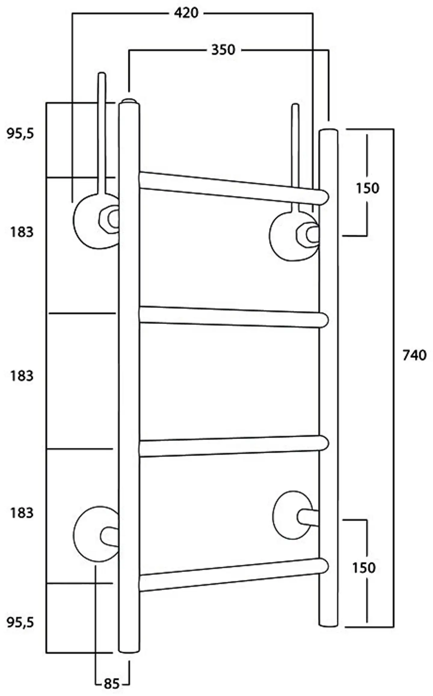 Rej Kuivausteline Tango Rej Bth 35744 Yläkytkentä - 2