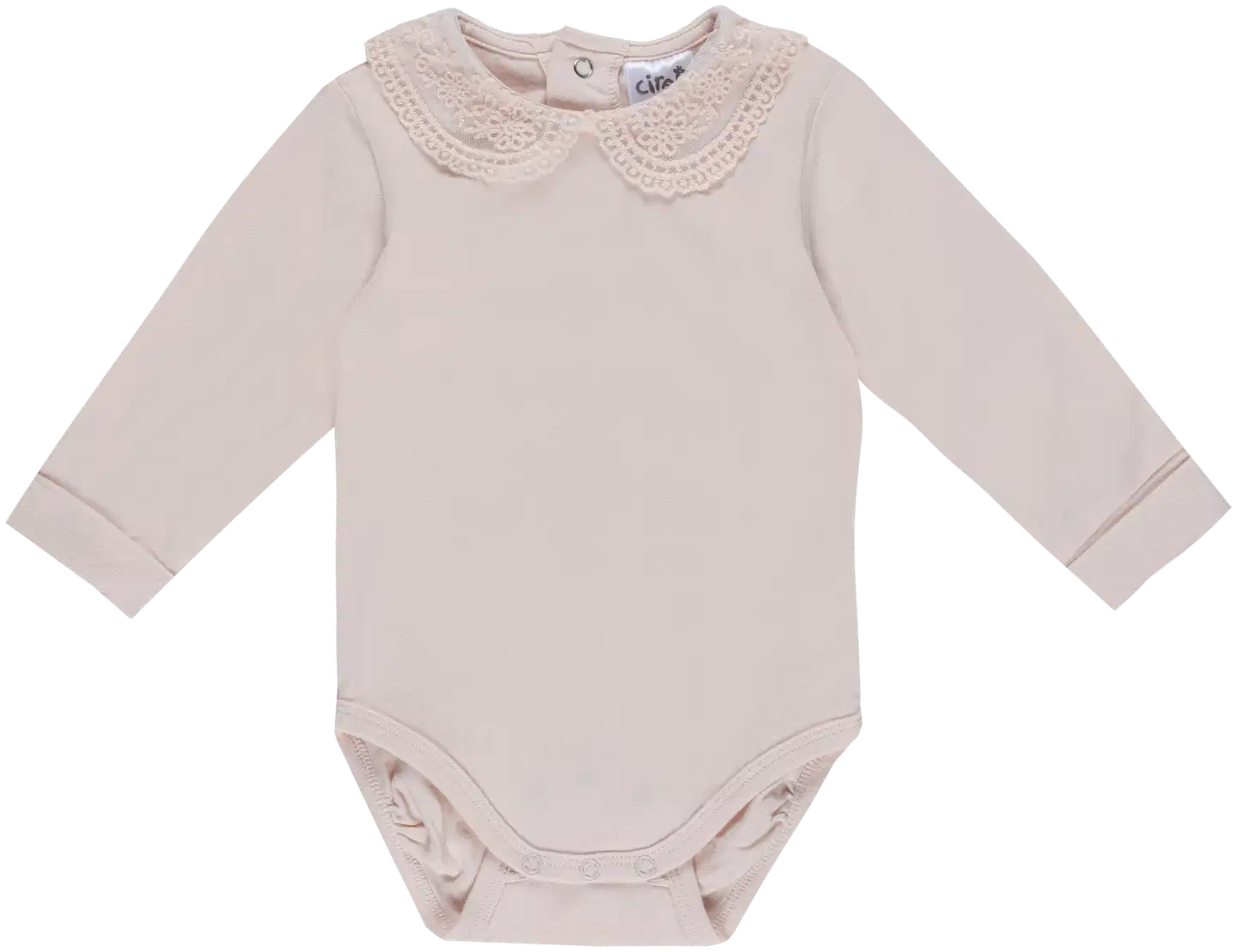 Ciraf vauvojen pitsikauluksellinen body 250B263022 - 12-2103tcx almost mauve - 1