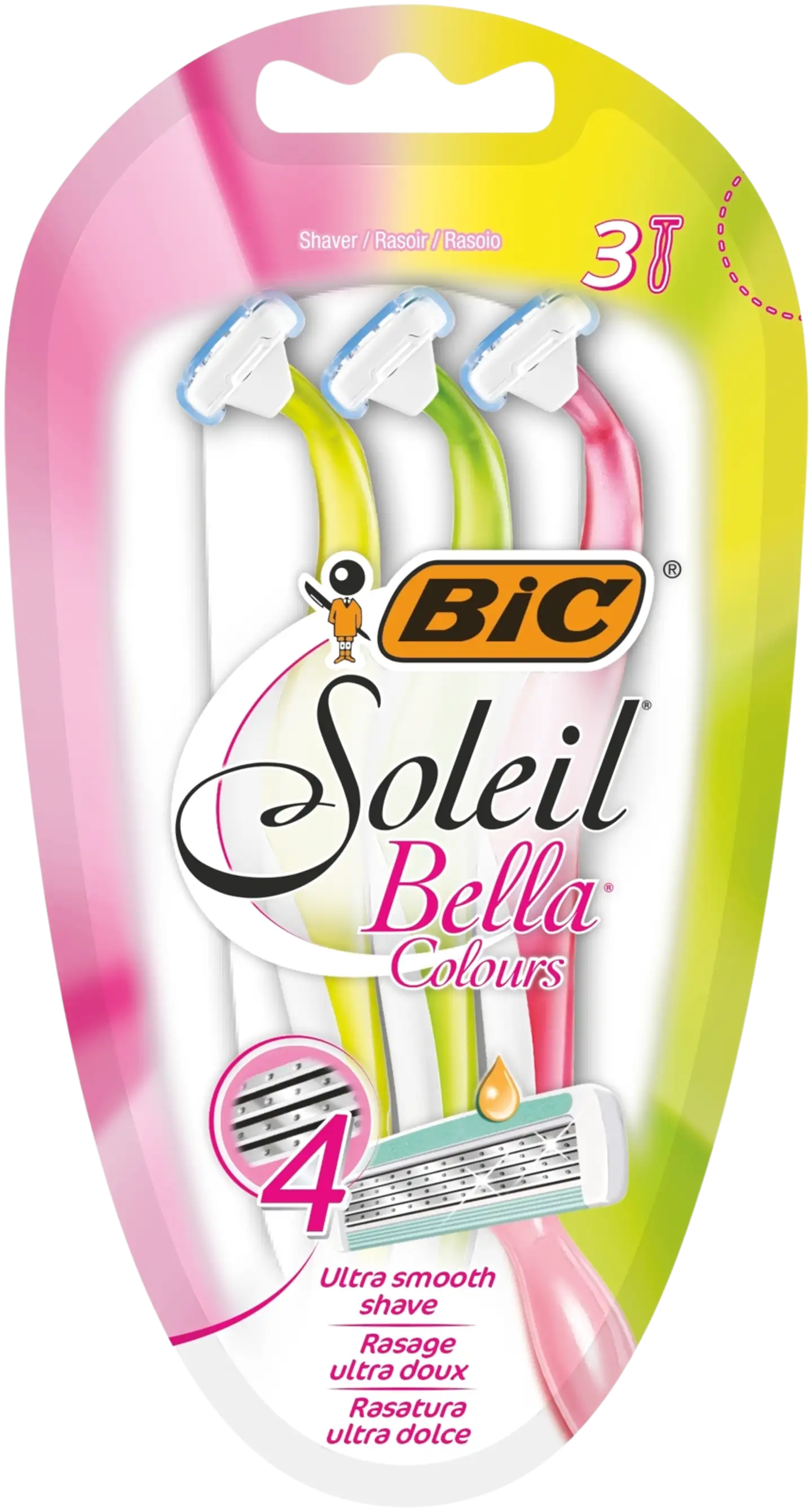 BIC varsiterä Soleil Bella Colours 3-pack - 1