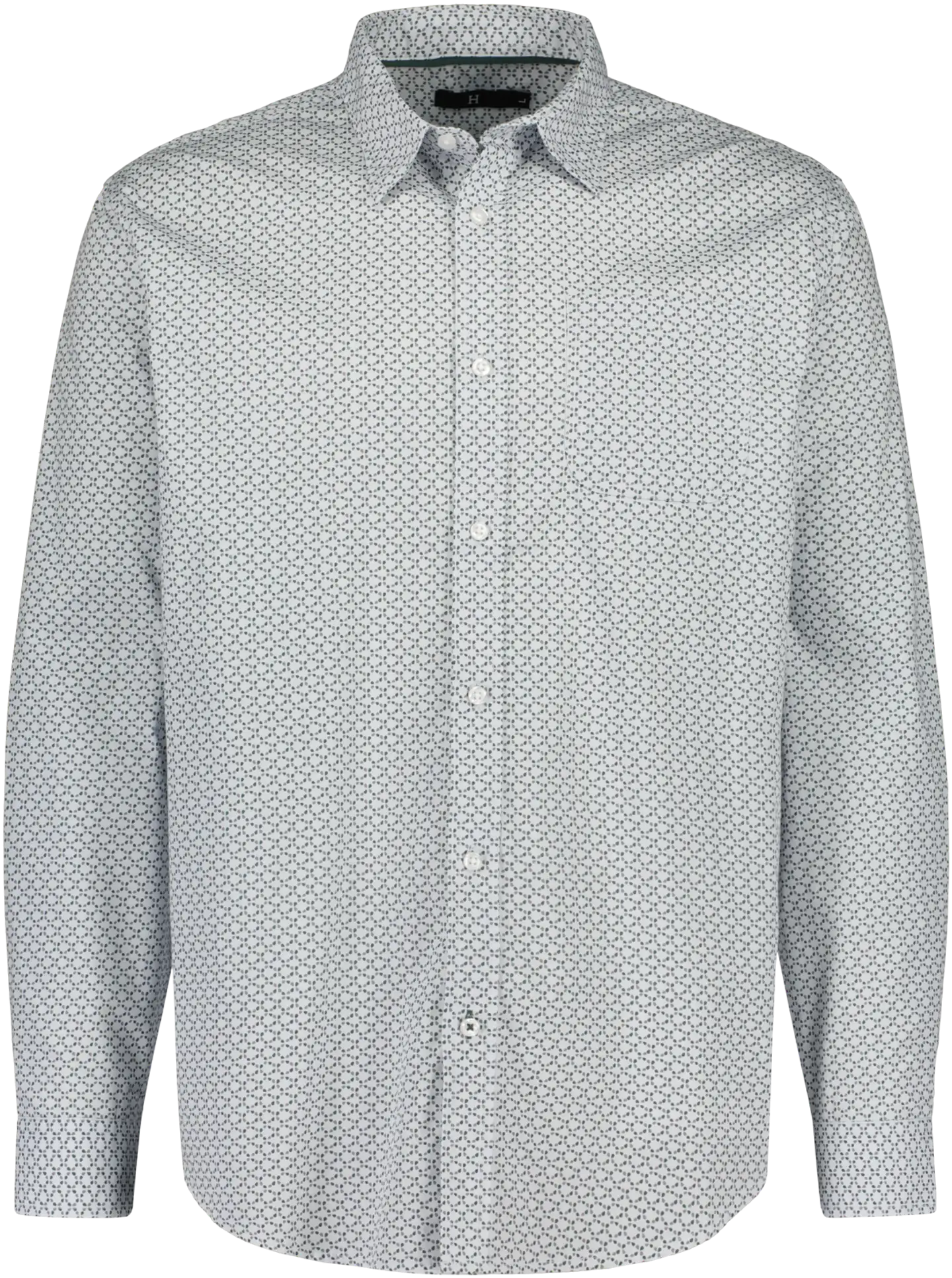 House miesten kuosillinen kauluspaita 194H032611, PatternLab - Light blue base color - 1