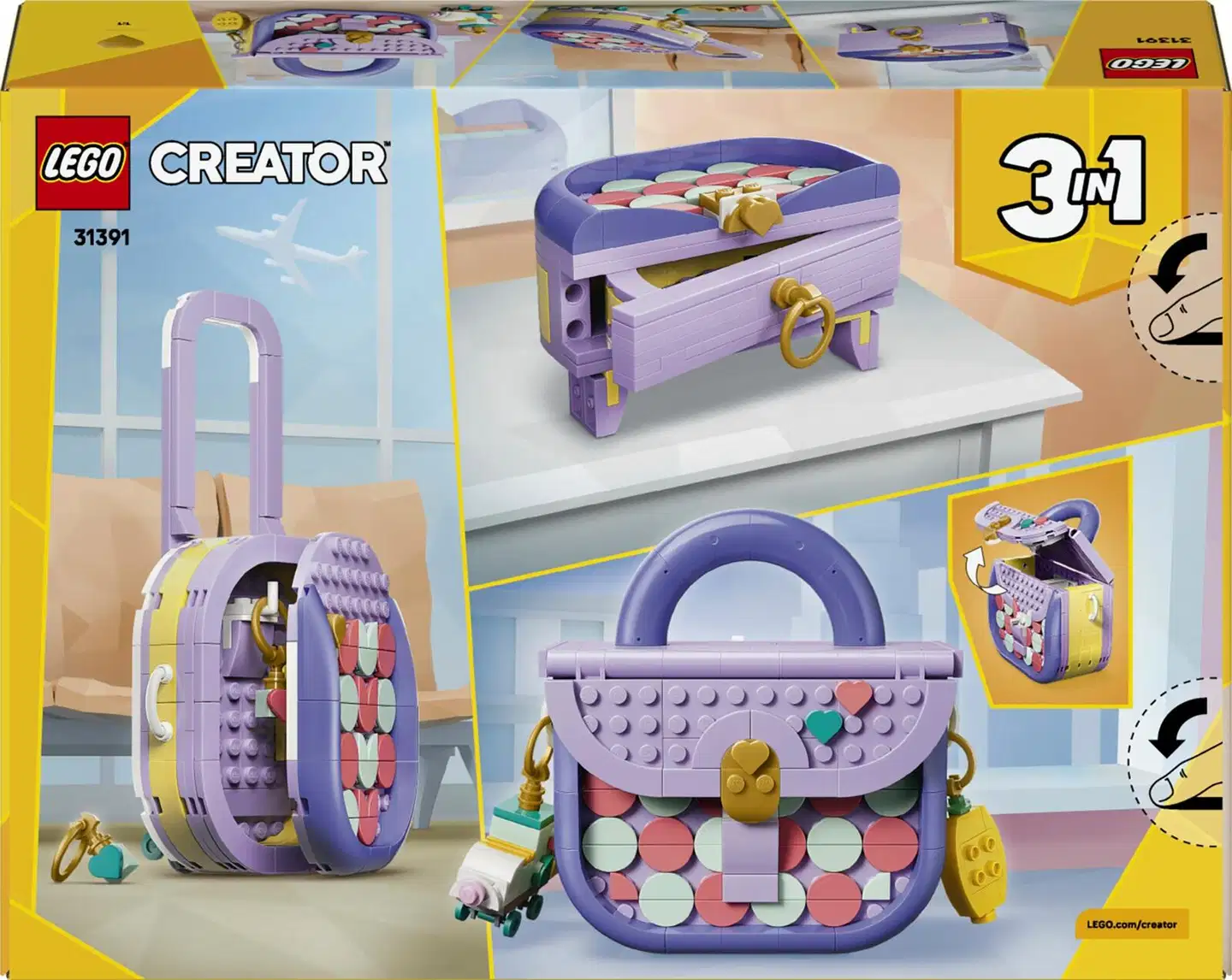 LEGO® Creator 31391 Muodikas laukku ja säilytysrasia - 4