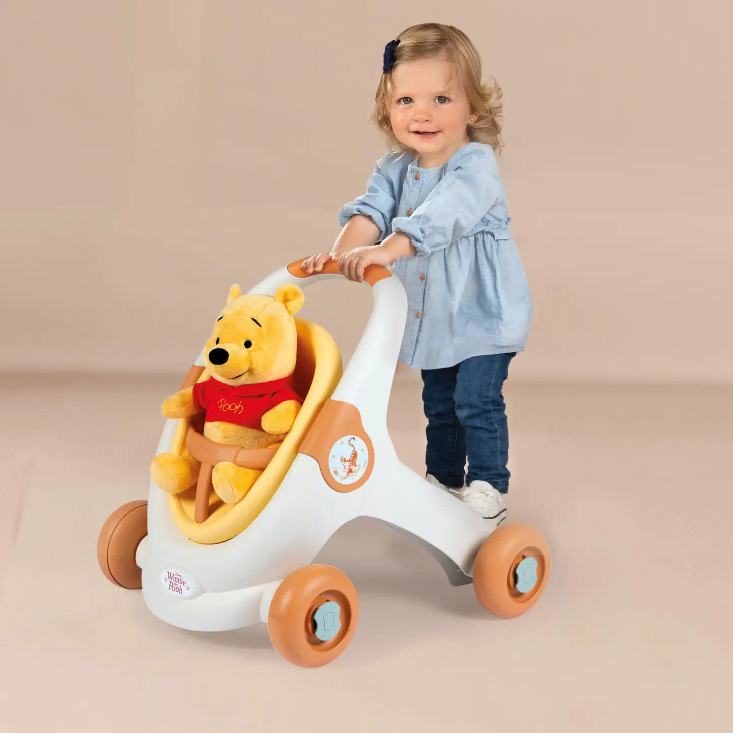 Little Smoby kävelyvaunu 3-in-1 ja Nalle Puh -pehmolelu - 8