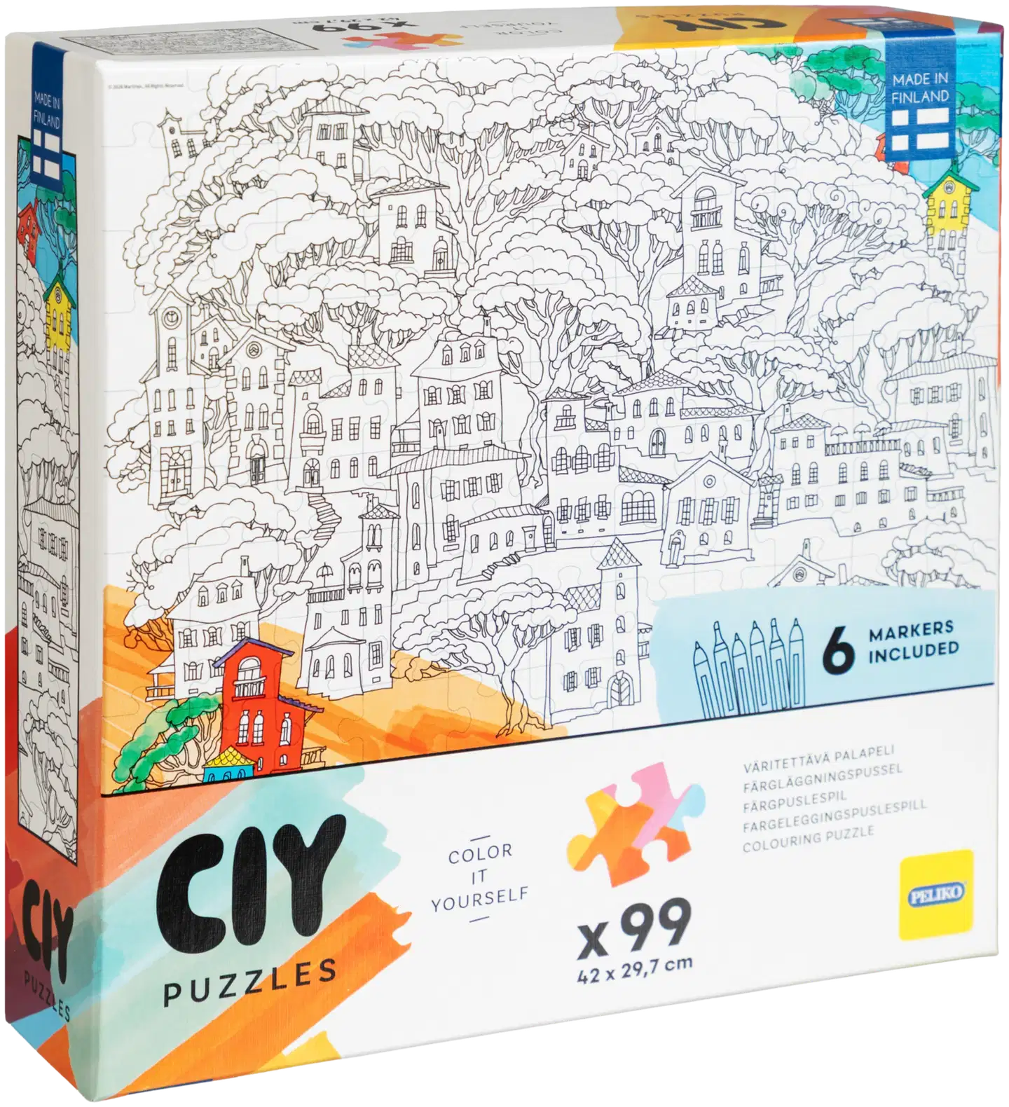 Peliko palapeli Color it Yourself 99 palaa tussit, erilaisia - 5