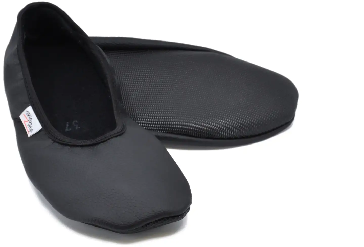 Omaking nahkaiset paljasjalkatossut SB120 - BLACK