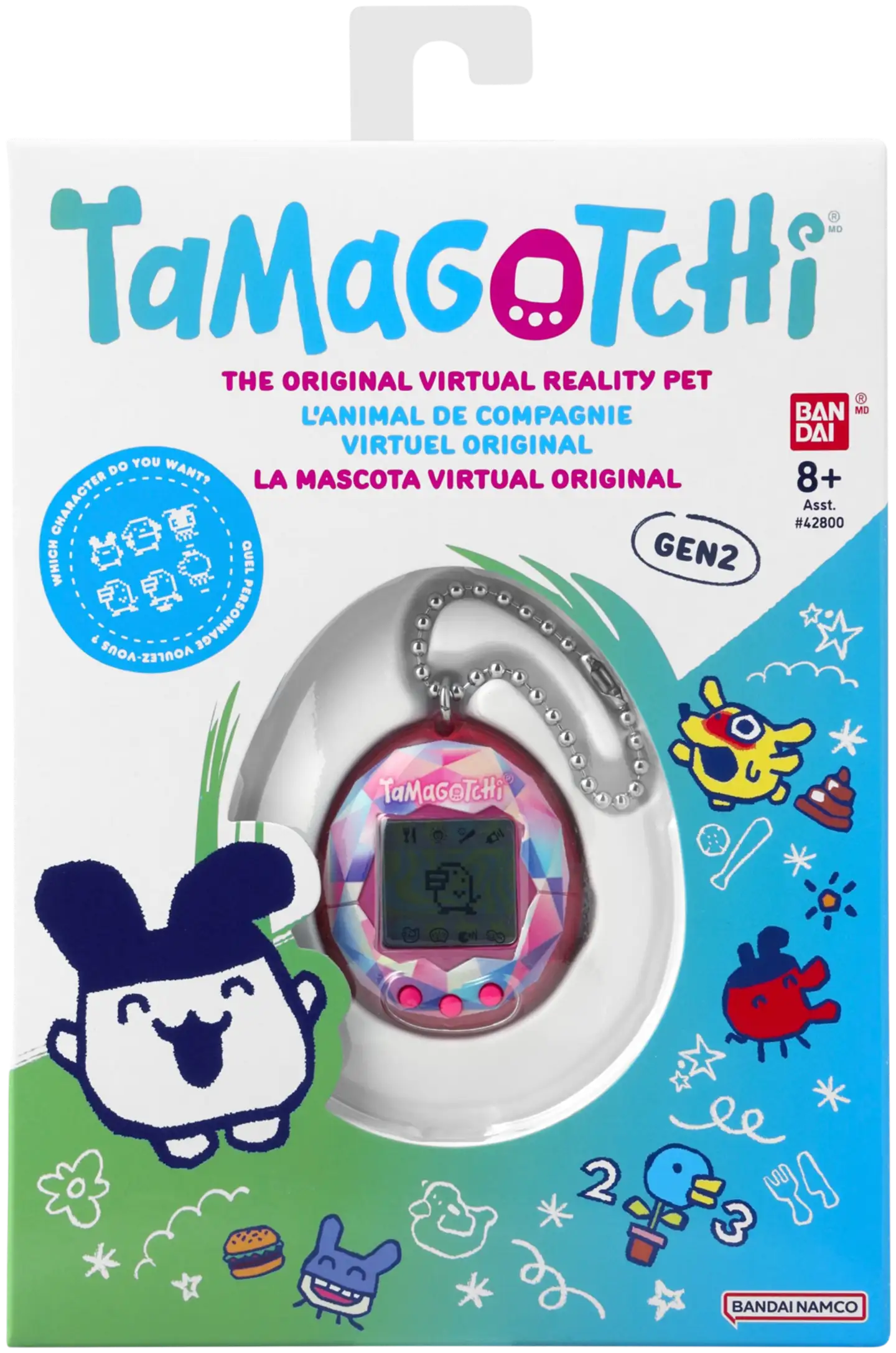 Tamagotchi Pink Treasure Jewel virtuaalilemmikki - 2