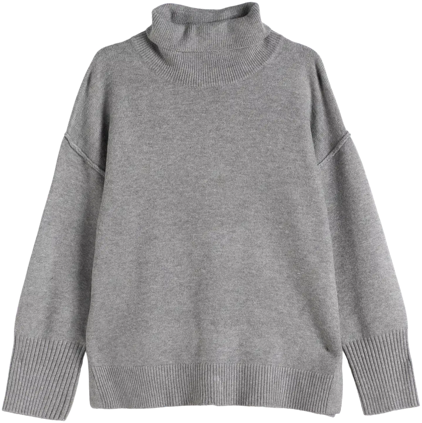 TEX naisten pooloneule I291411 - GREY - 4