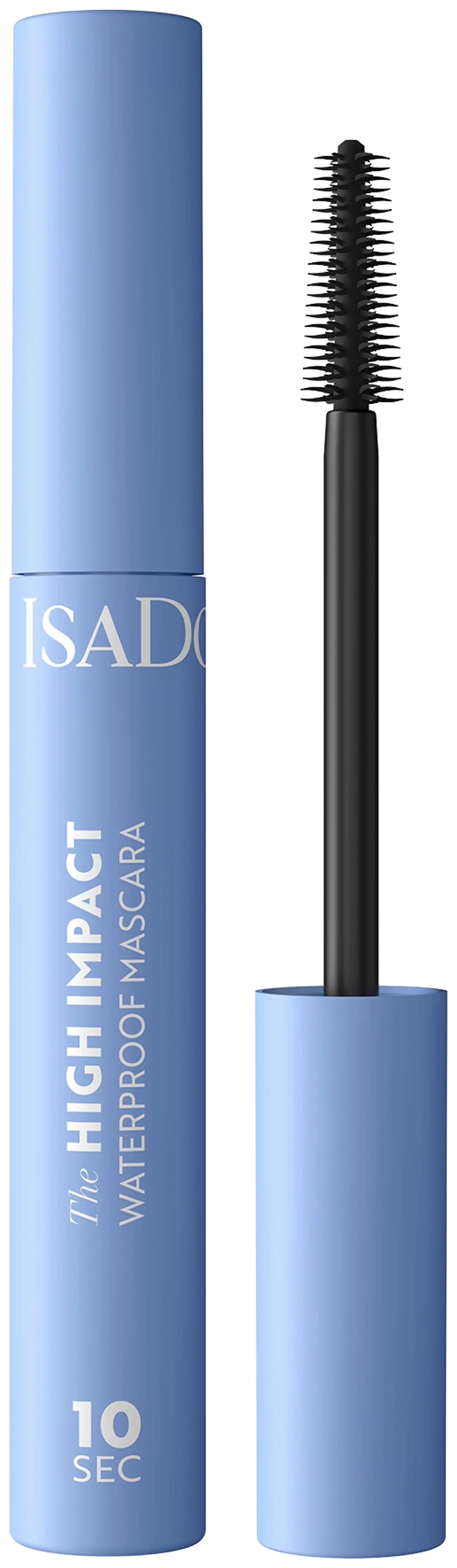 IsaDora High Impact Waterproof Mascara ripsiväri Black 9 ml - 1