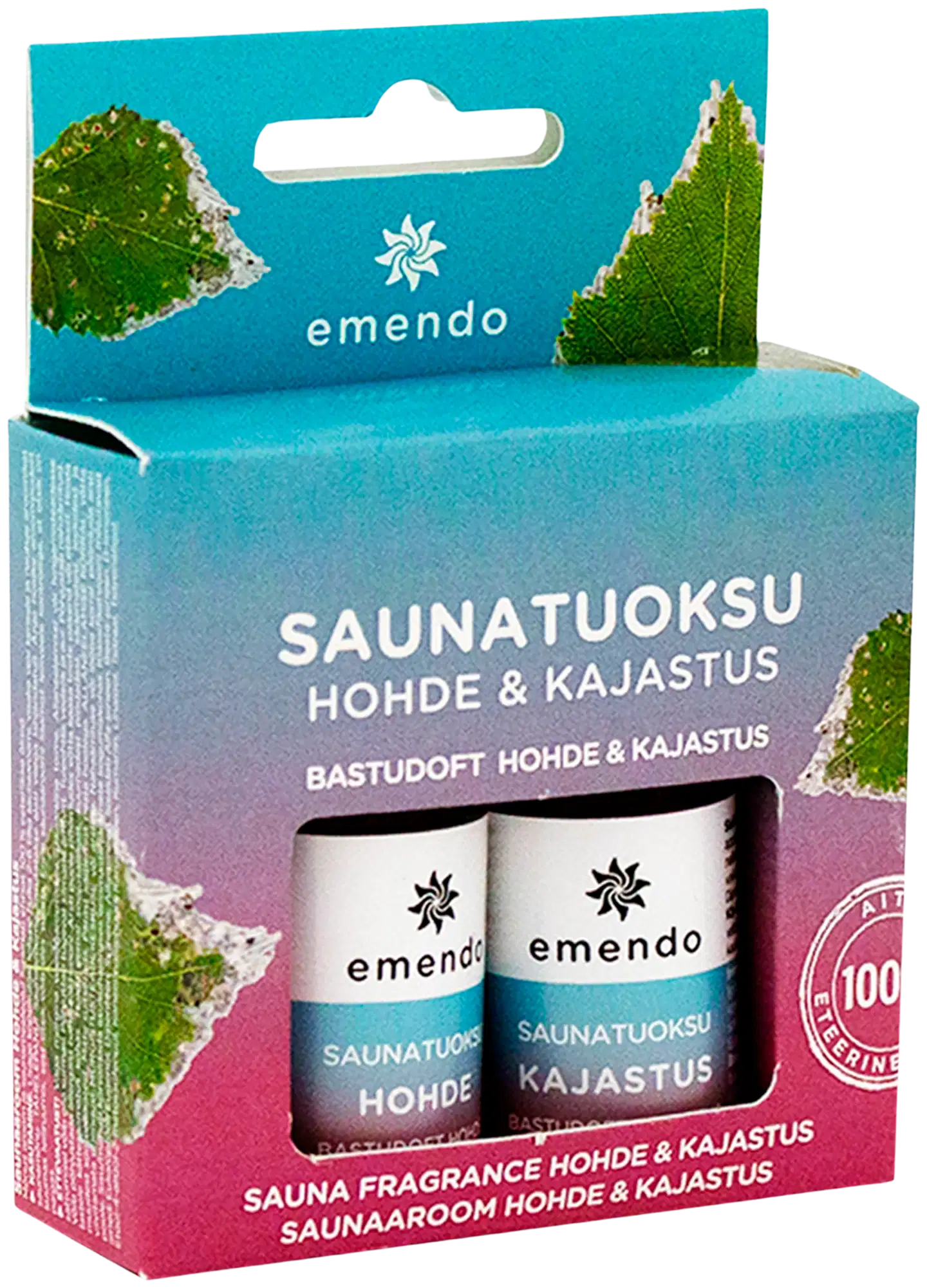 Emendo Saunatuoksut Hohde & Kajastus 2 x 10 ml
