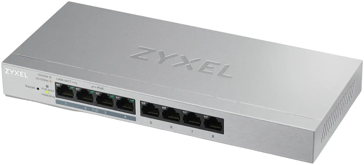 Zyxel GS1200-8HP PoE+ switch - 1