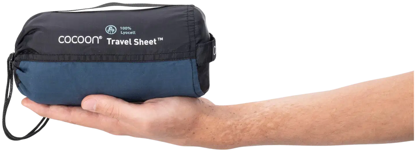 Cocoon matkalakana TravelSheet Lyocell, mystic blue LT84 - 3