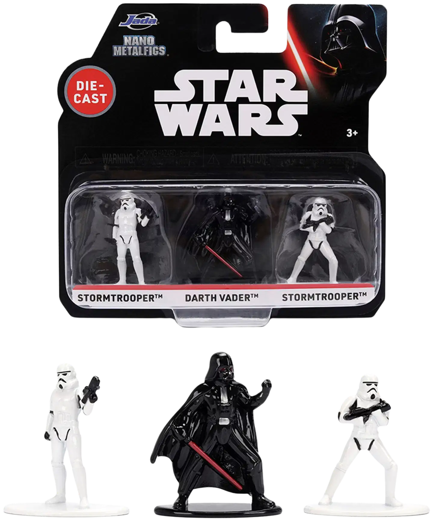 Jada Disney Star Wars keräilyhahmot, 4 cm, metallia (die-cast), 3 kpl/pkt - 1