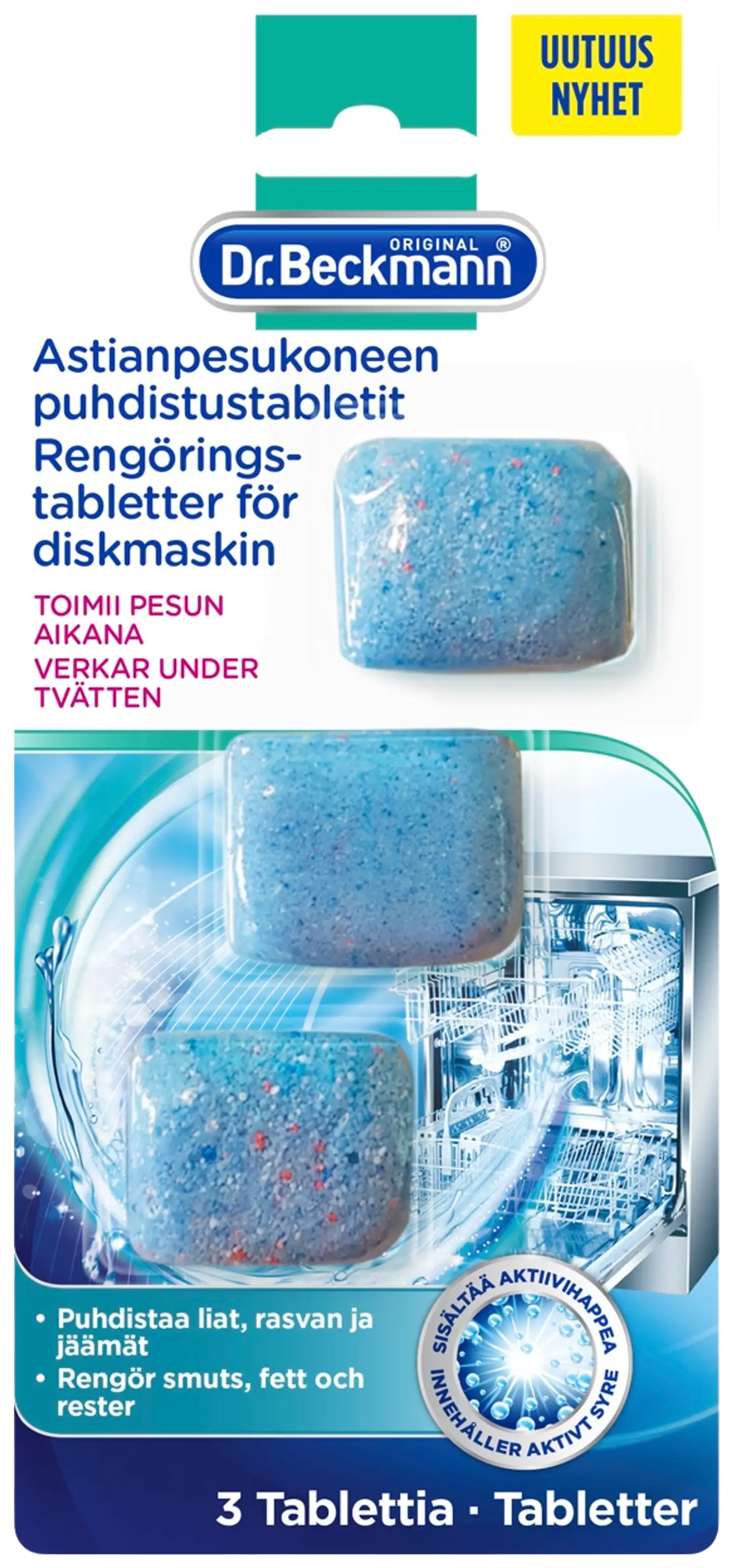 Dr Beckmann 60g Astianpesukoneen puhdistustabletit