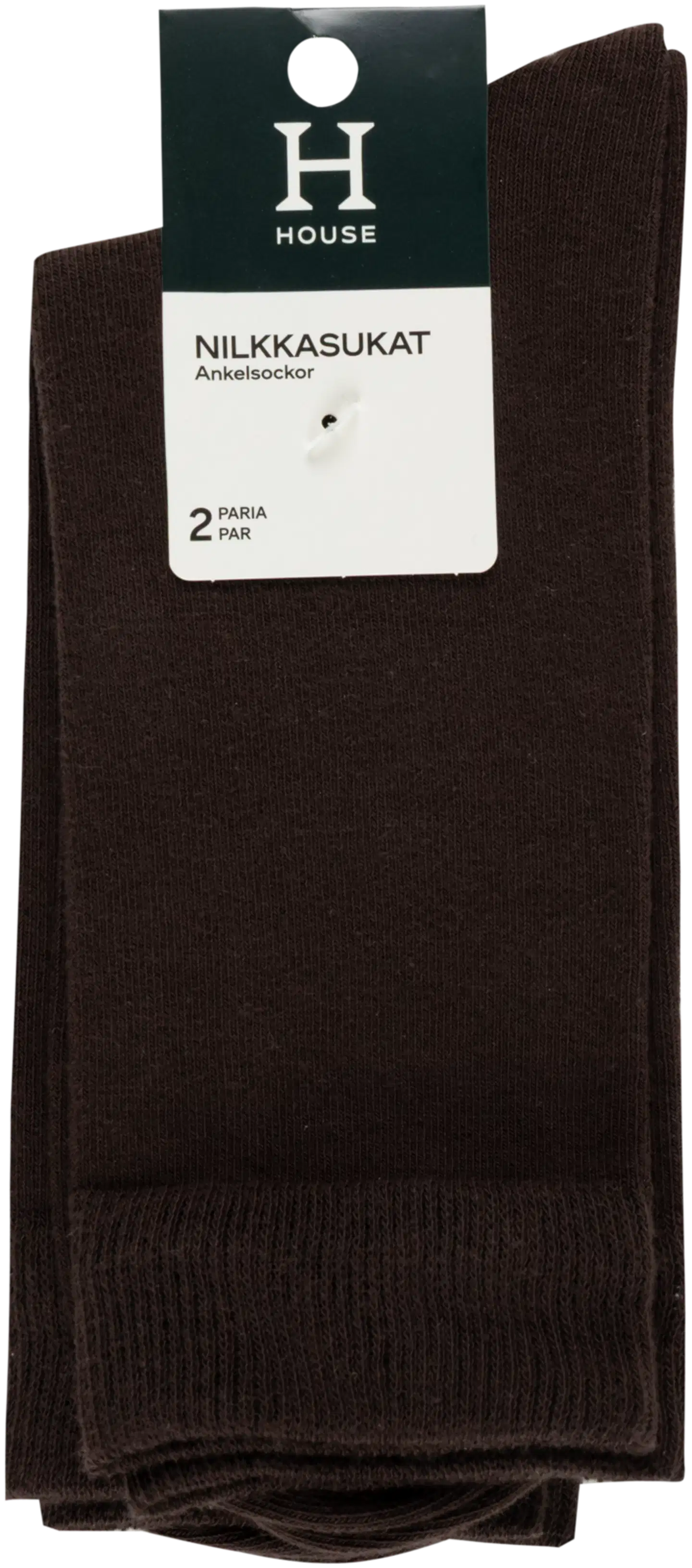 House miesten nilkkasukat 193H322515 2-pack - Brown - 2