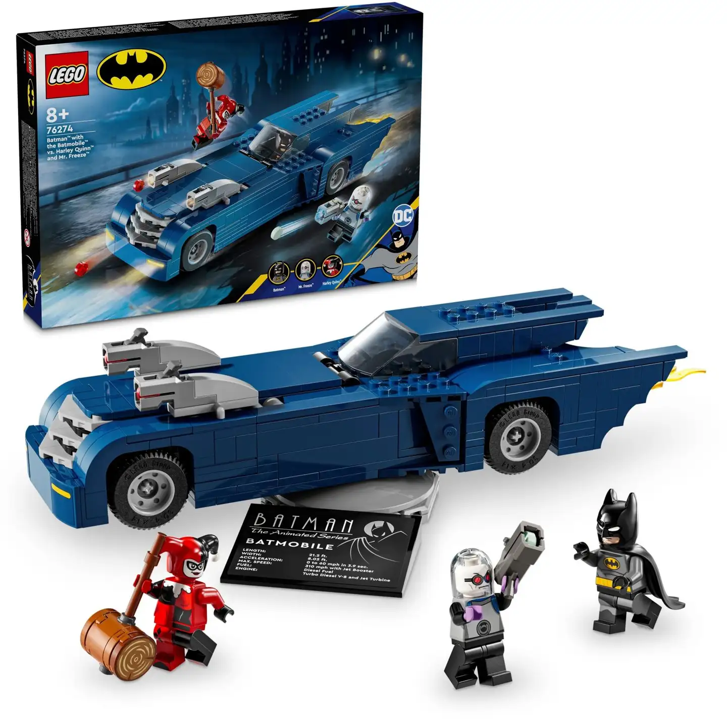 LEGO Marvel Super Heroes 76274 Batman™ ja Batmobile™ vastaan Harley Quinn™ ja Pakkasherra - 1