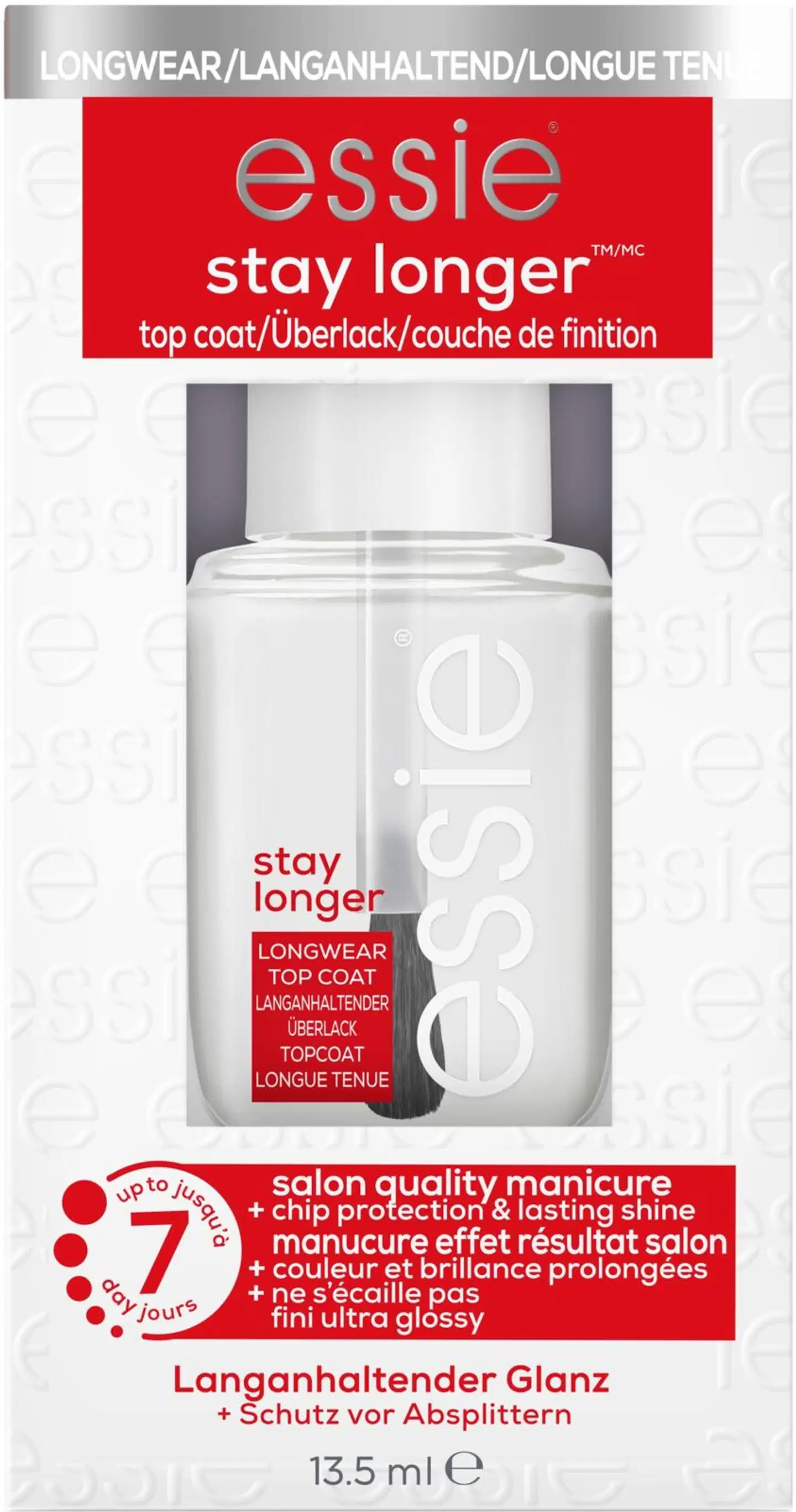 essie stay longer päällyslakka 13,5 ml - 2