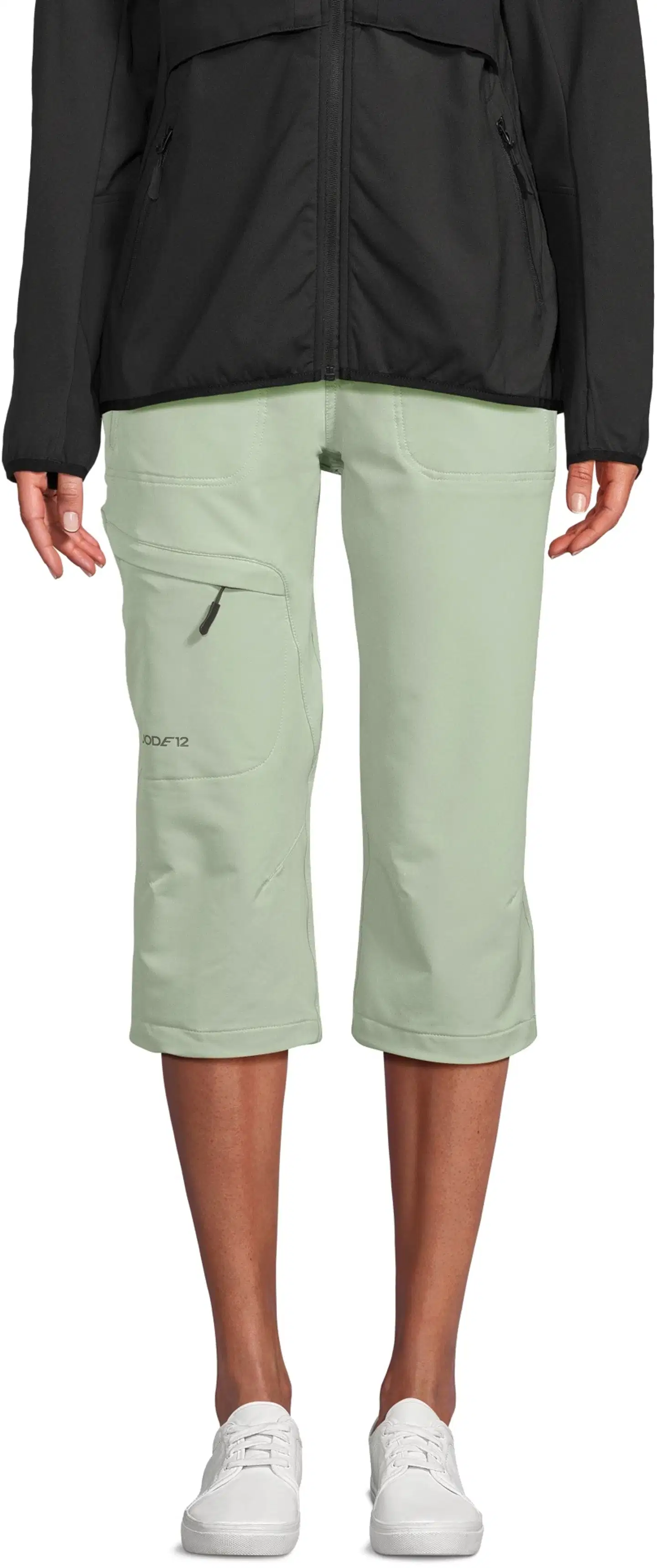Luode12 naisten retkeilycaprit loose-fit 223L182669 - reseda - 1