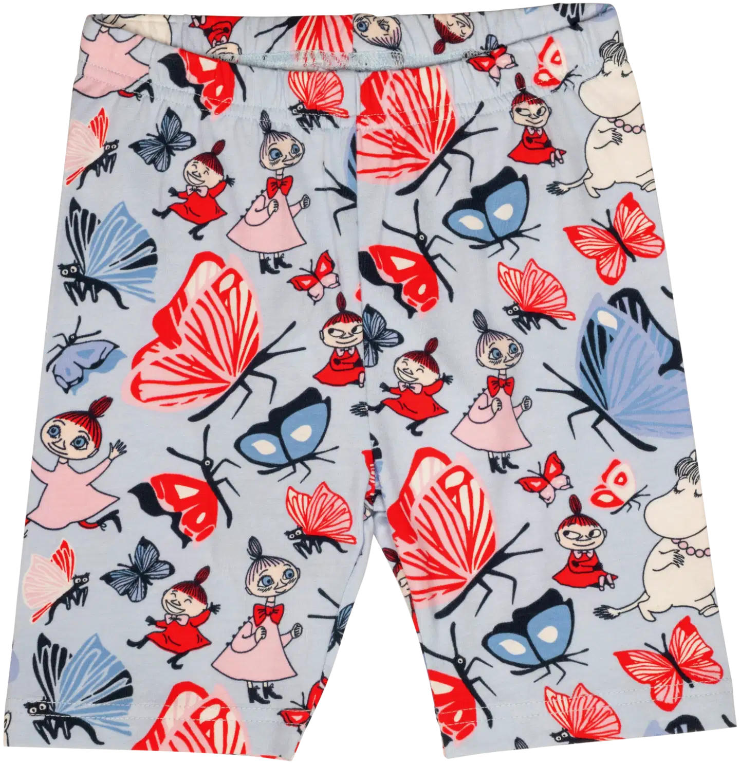 Muumi lasten shortsit Perhospuisto 591906 - Vaaleansininen - 1