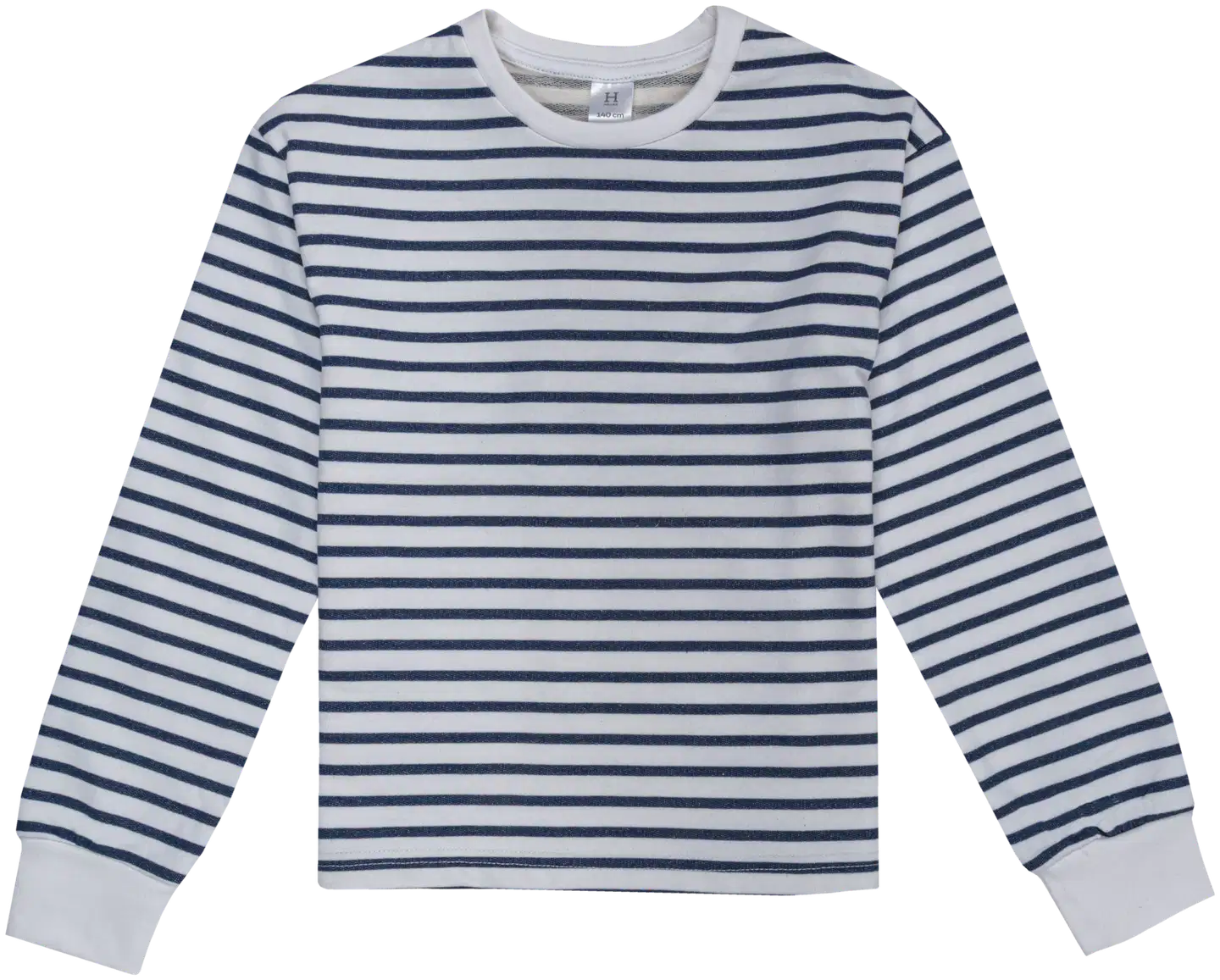 House lasten collegepusero 23TH102614 - White/blue stripes - 1