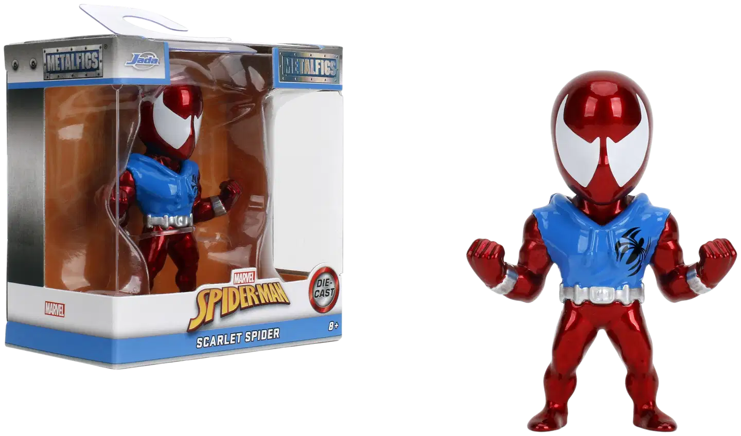 Jada Marvel Spider-Man, keräilyhahmot 6,5 cm, metallivalettu (die-cast), neljä erilaista, myydään yksittäin - 7