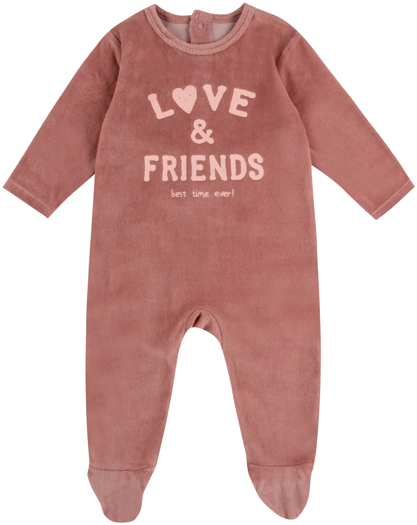 TEX BABY vauvojen velourpyjama Love & Friends - PINK DARK - 1