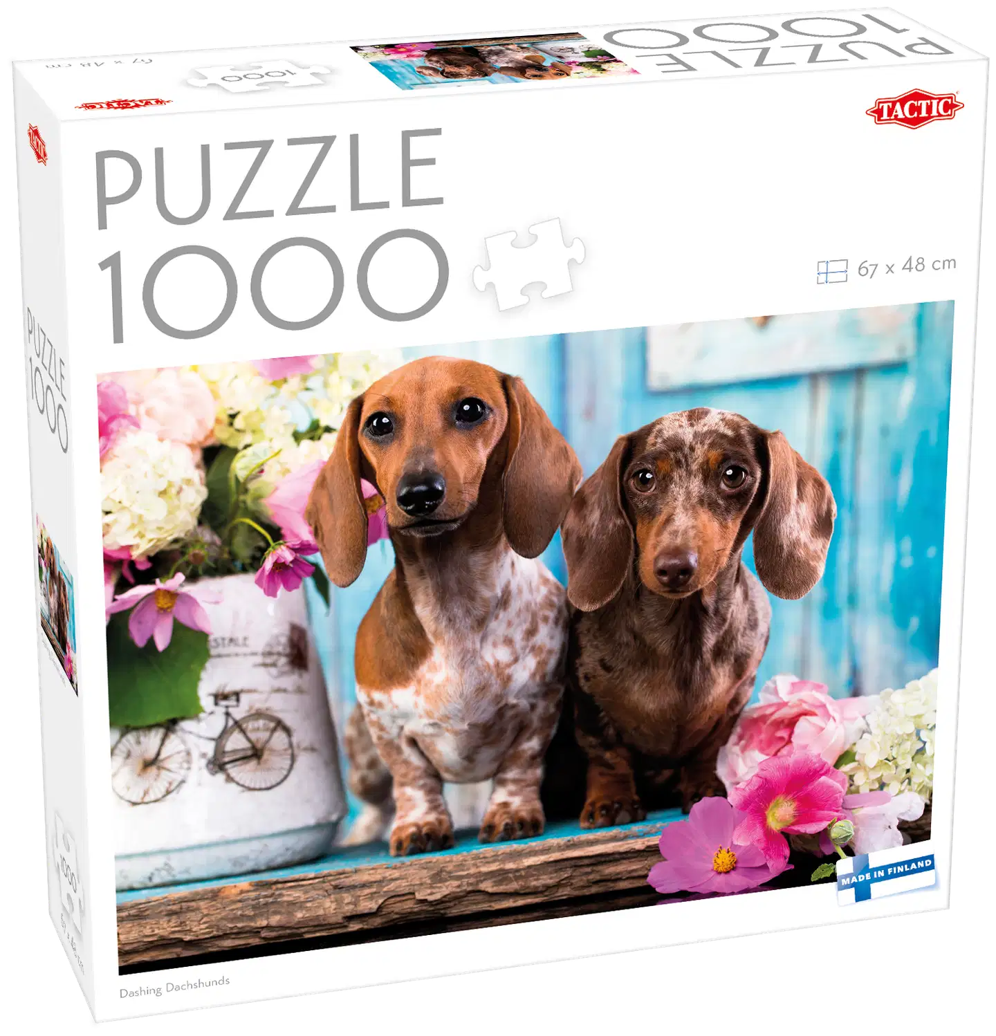 Tactic Palapeli Puzzle Lovers Dashing Daschunds 1000 palaa - 1