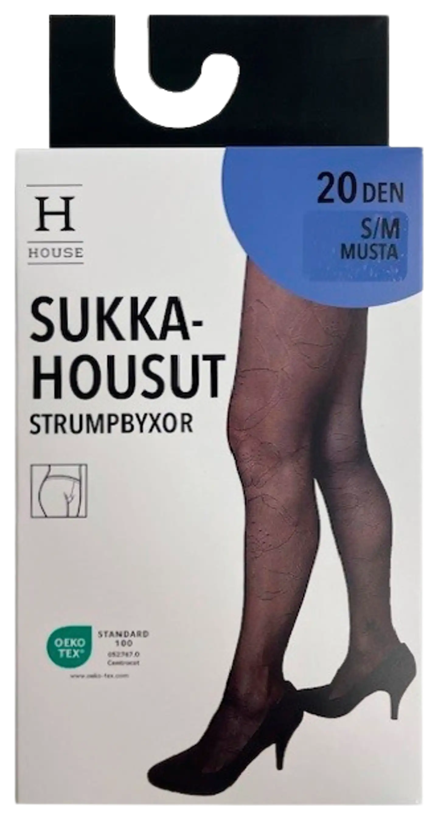 House naisten sukkahousut 20 den kukka - BLACK