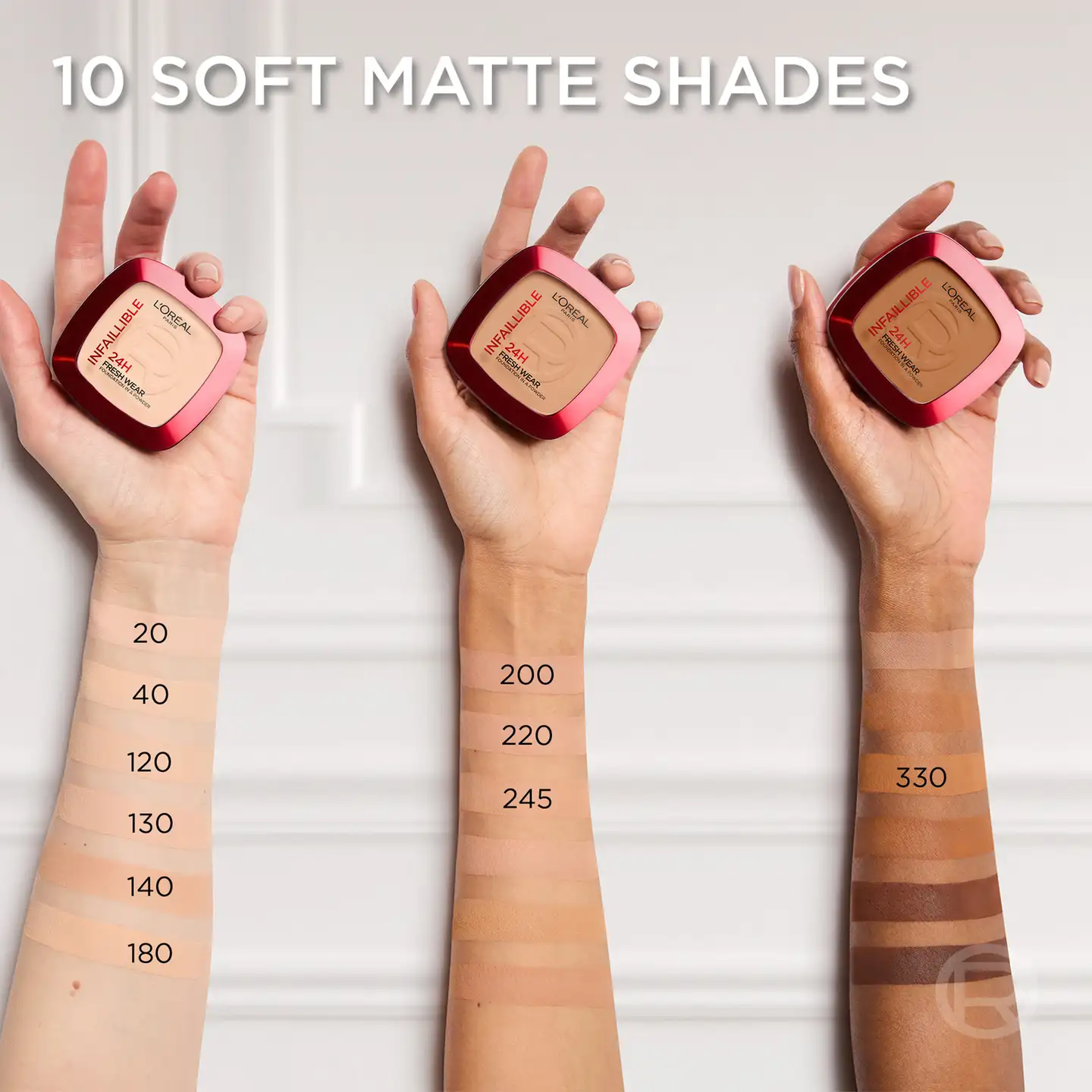 L'Oréal Paris Infaillible 24H Fresh Wear Foundation in a Powder, 20 Cool Undertone, 30 ml - 8