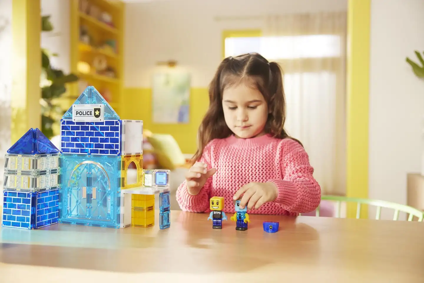 MAGNA-TILES® Poliisiasema magn. rak.sarja 35 osaa - 8