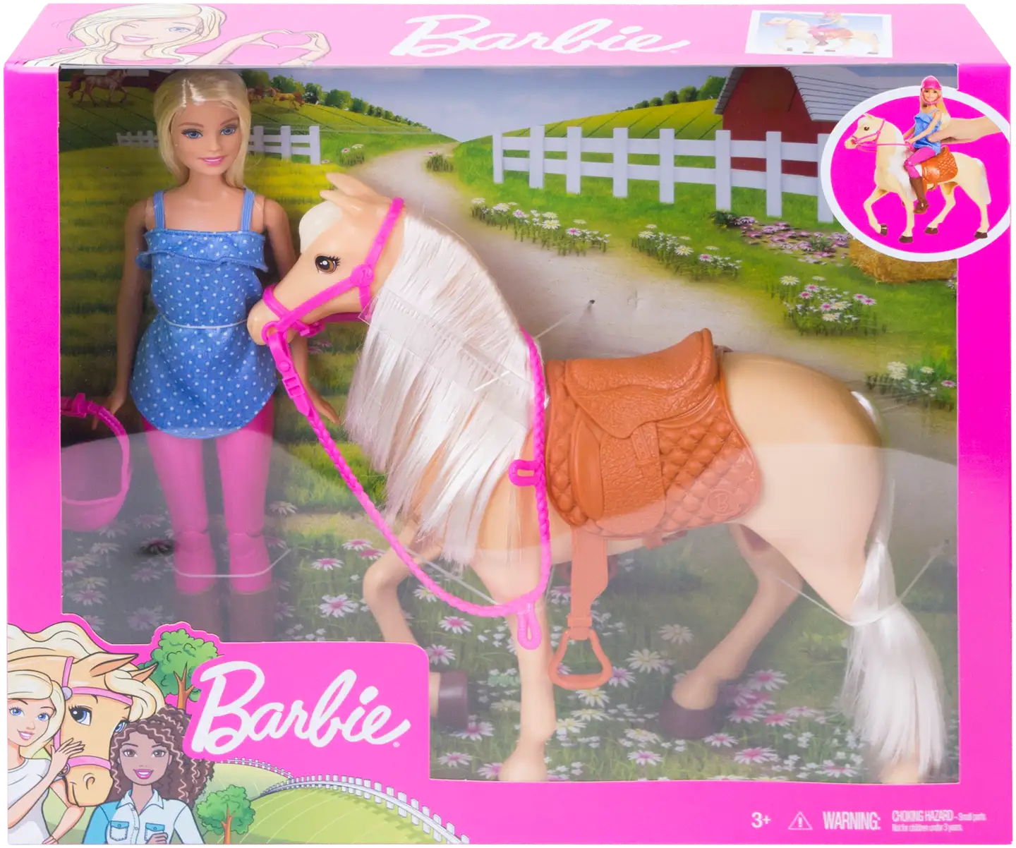 Barbie Horse And Doll Fxh13 - 1