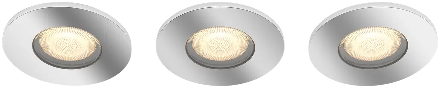 Philips Hue Adore -upotettava kohdevalo kylpyhuoneeseen 4.2W 2200-6500K 400LM 3 kappaletta - 1