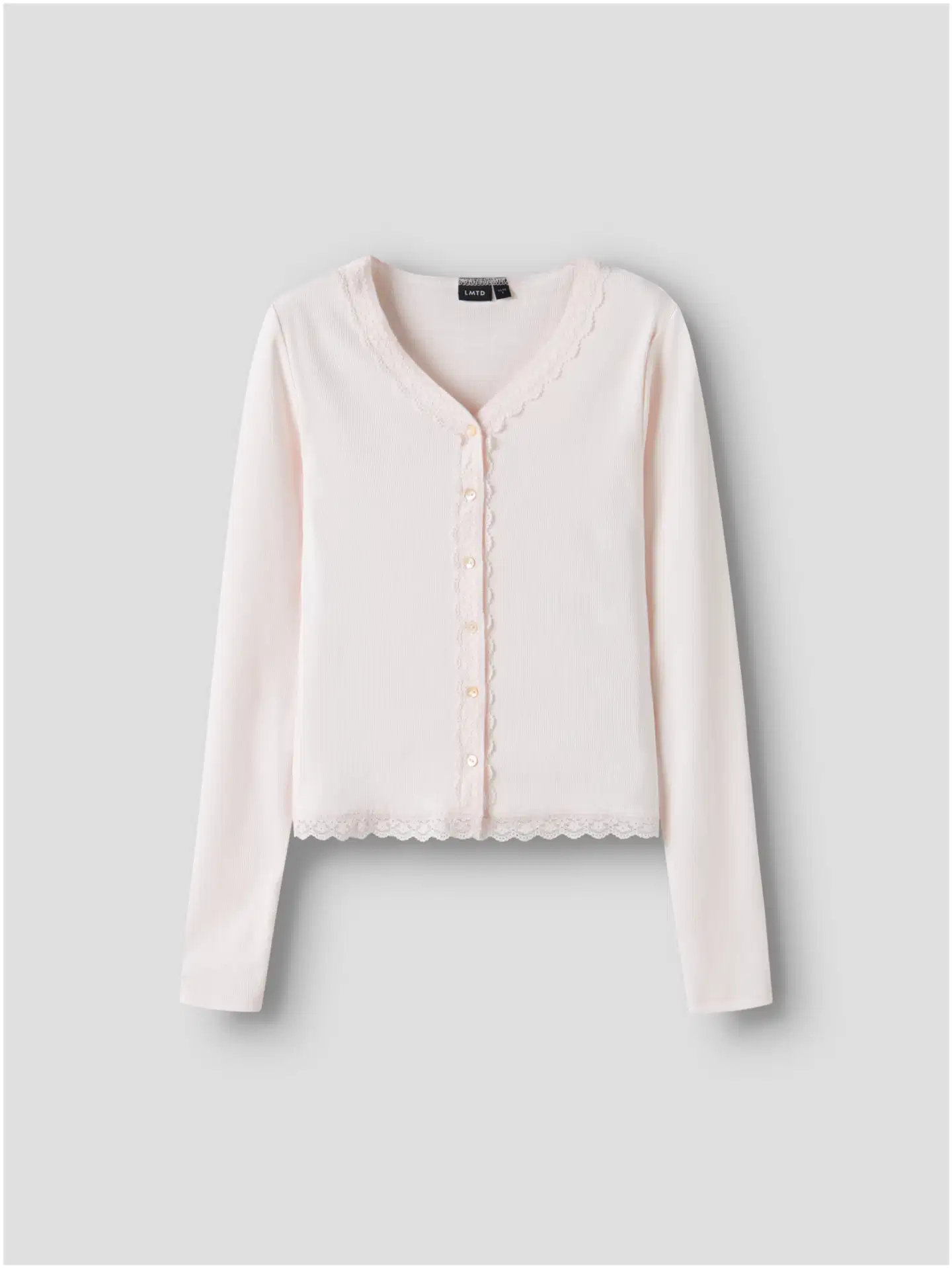 LMTD lasten neuletakki - Pink Marshmallow - 5