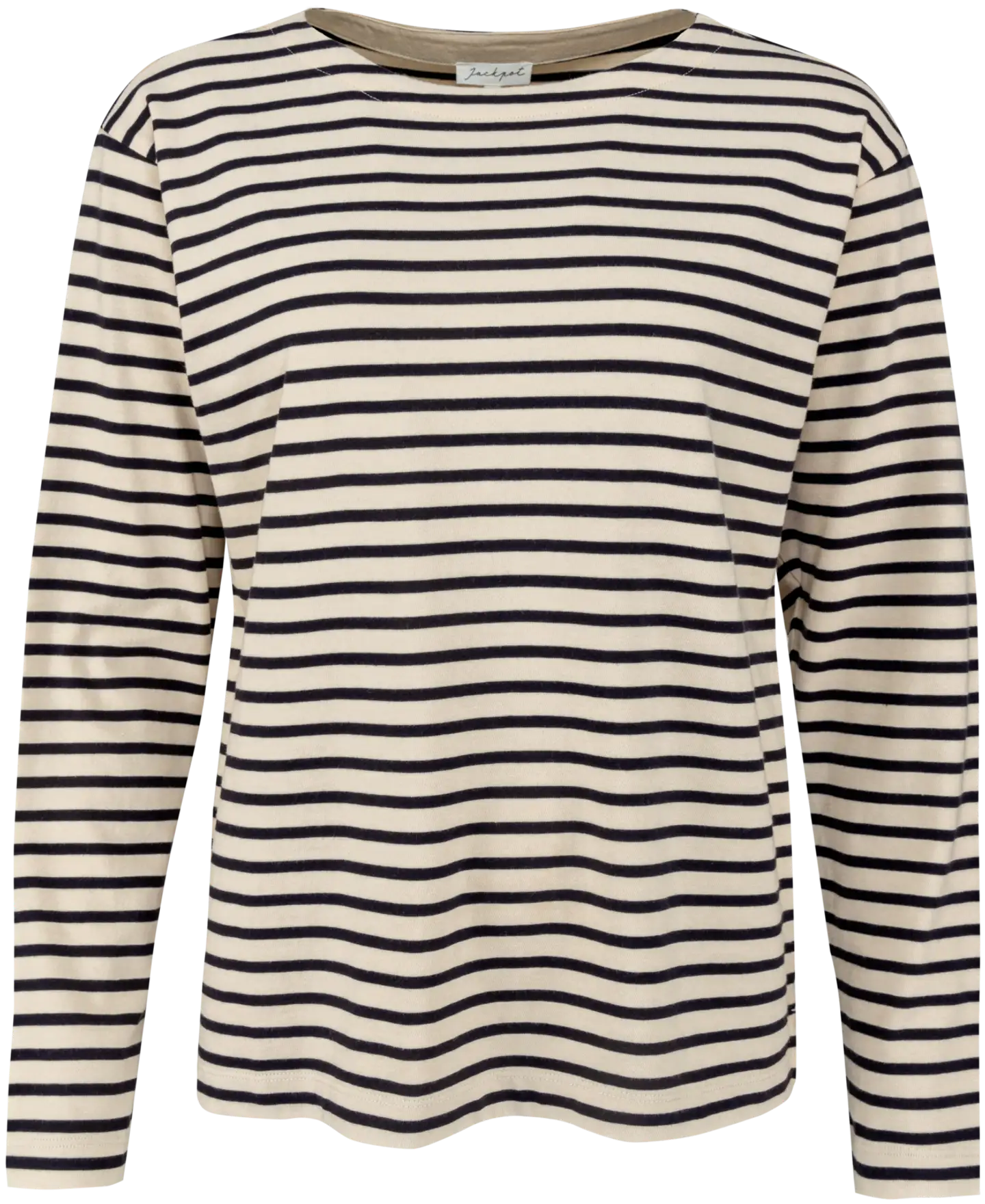 Jackpot naisten trikoopusero Fiona 7 J0316 - Navy stripe - 1