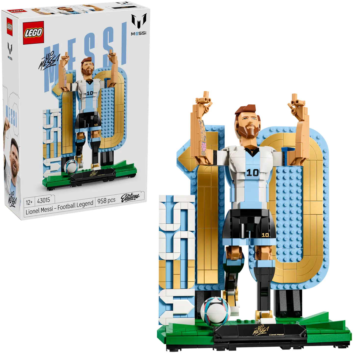 LEGO® Editions Football 43015 Lionel Messi – jalkapallolegenda - 1