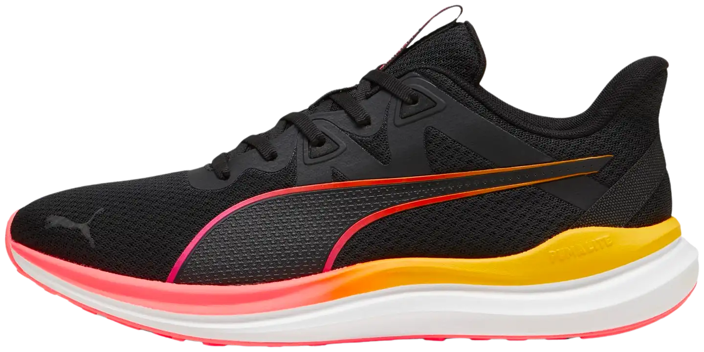 Puma Reflect Lite naisten juoksujalkine - PUMA Black-Sun Stream - 5