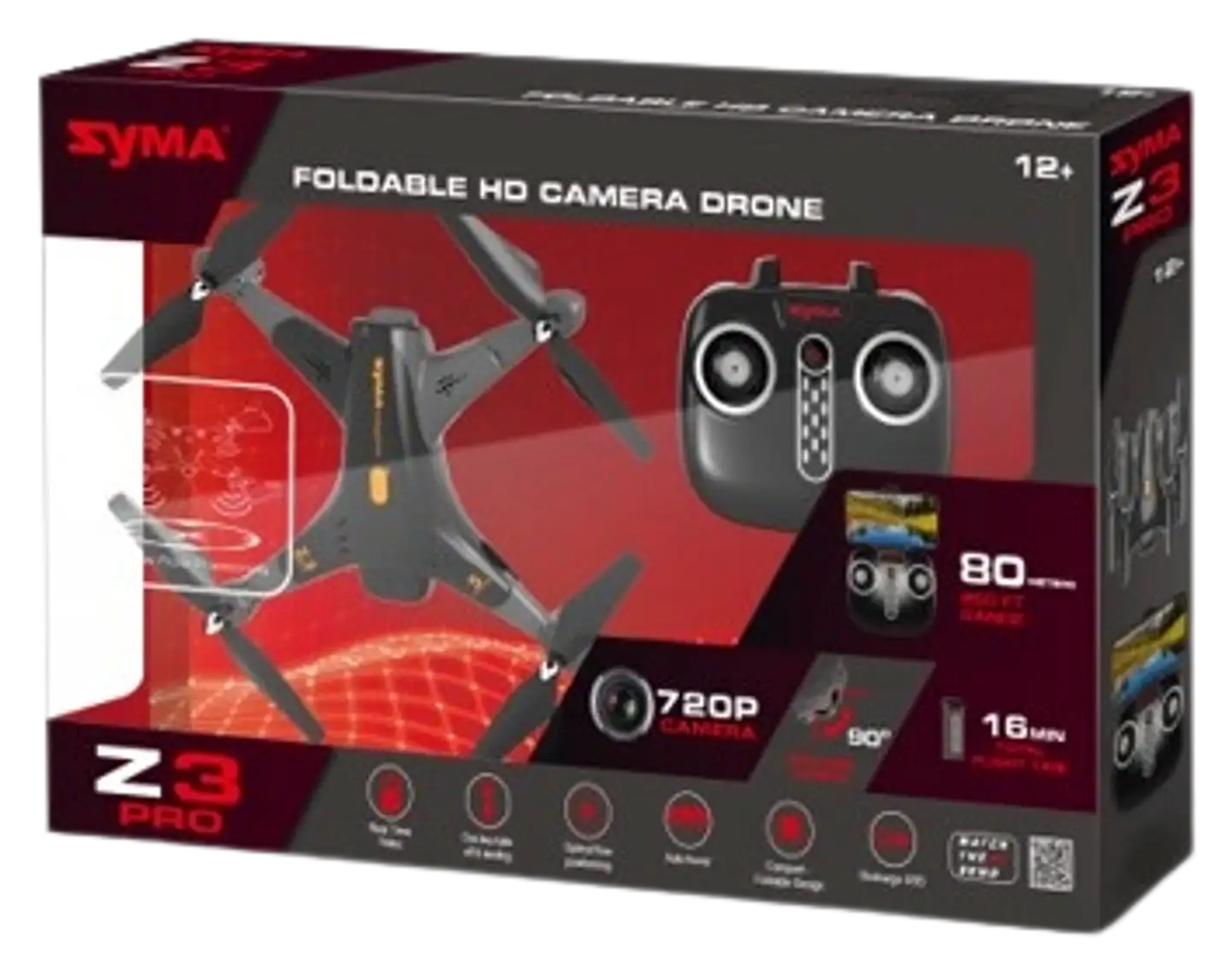 Syma HD-kameradrone Z3PRO Taittuva - 2