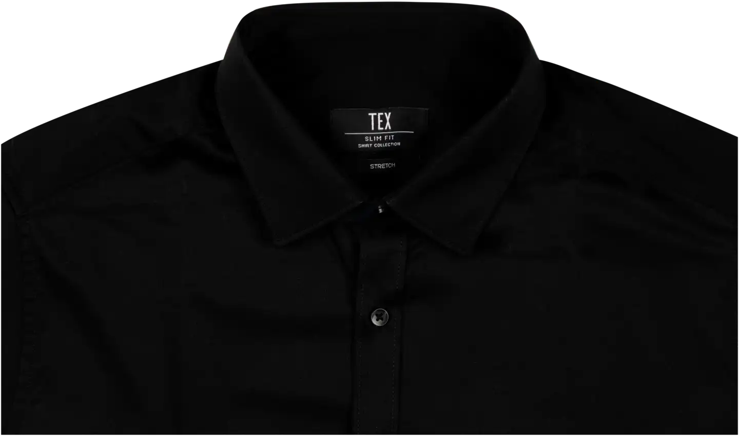 TEX miesten stretch-paita Satin I589867 - BLACK 1 - 3